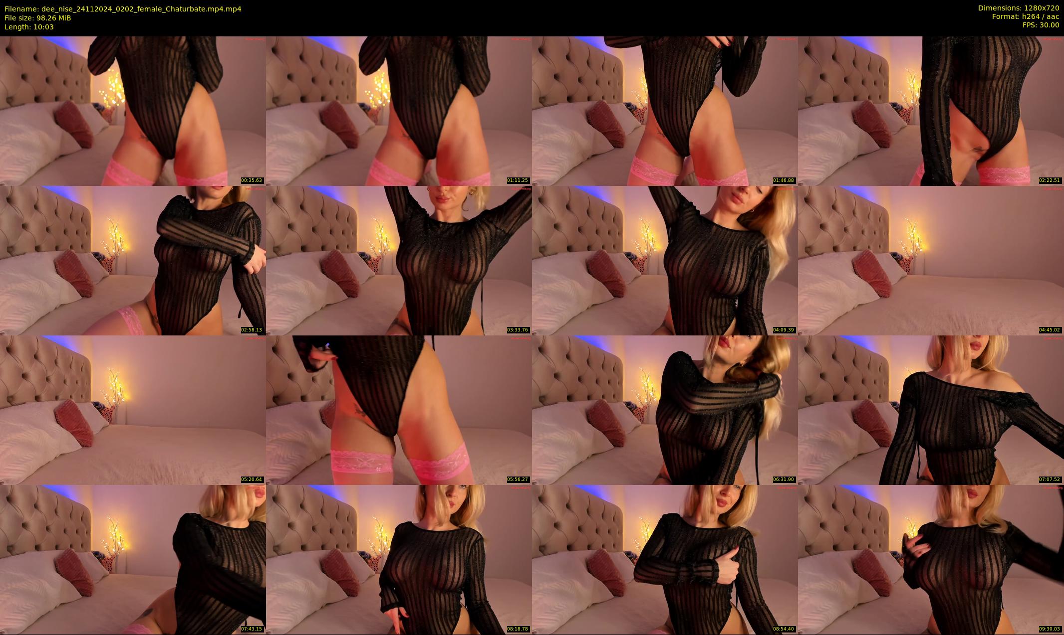 dee_nise — 11 minute Chaturbate female cam show recording, 720p, Nov 24, 2024