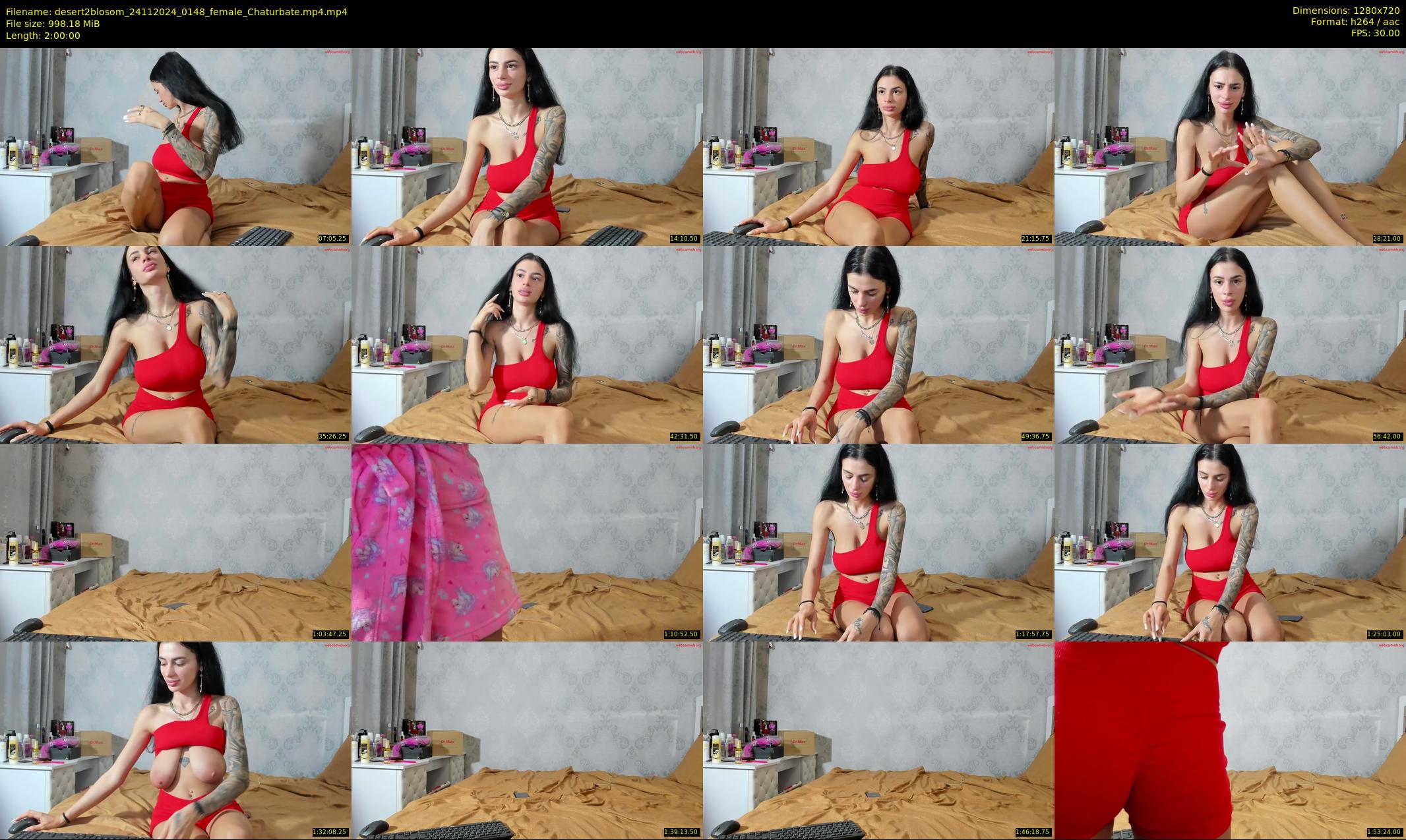 desert2blosom — 120 minute Chaturbate female cam show recording, 720p, Nov 24, 2024