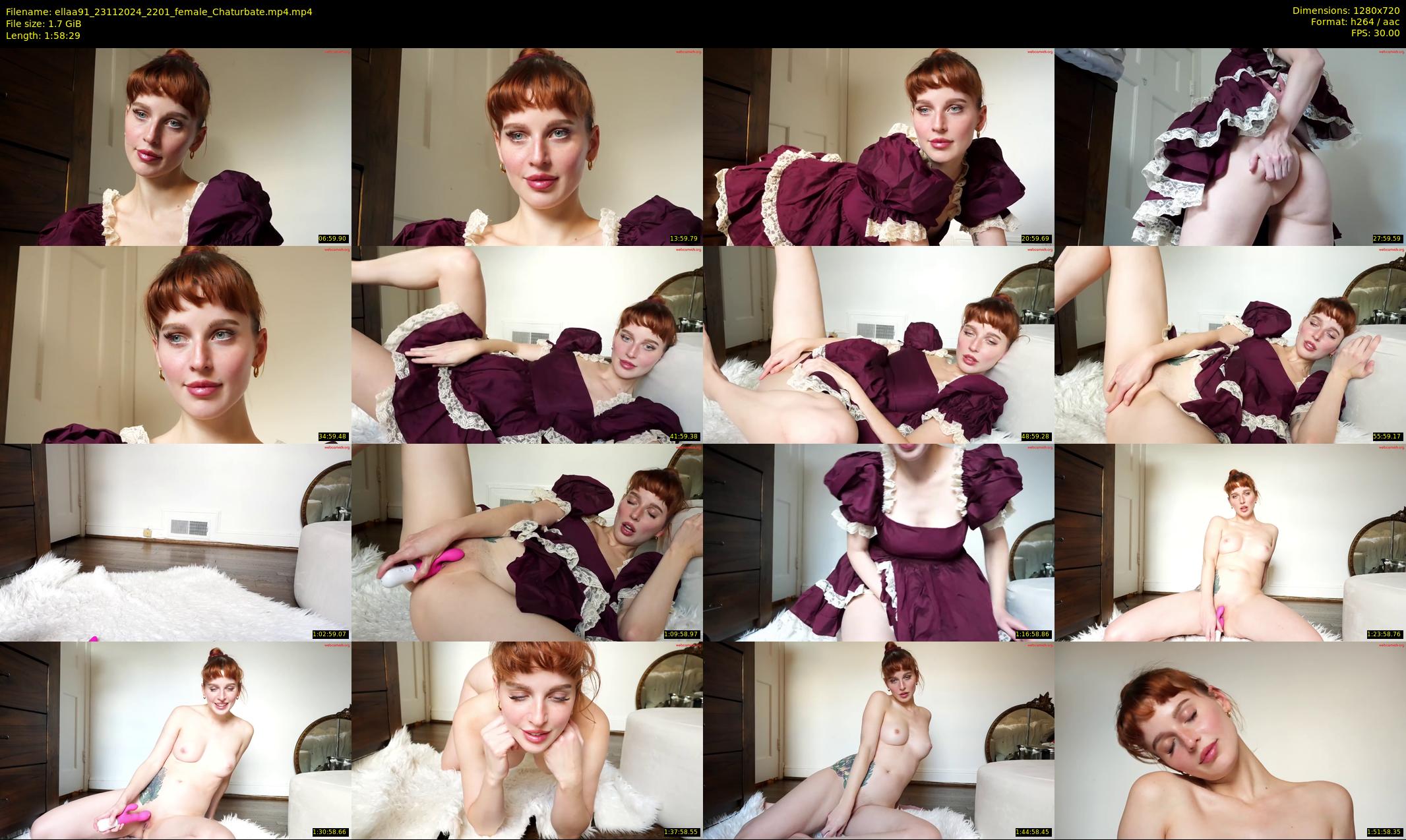 ellaa91 — 119 minute Chaturbate female cam show recording, 720p, Nov 23, 2024