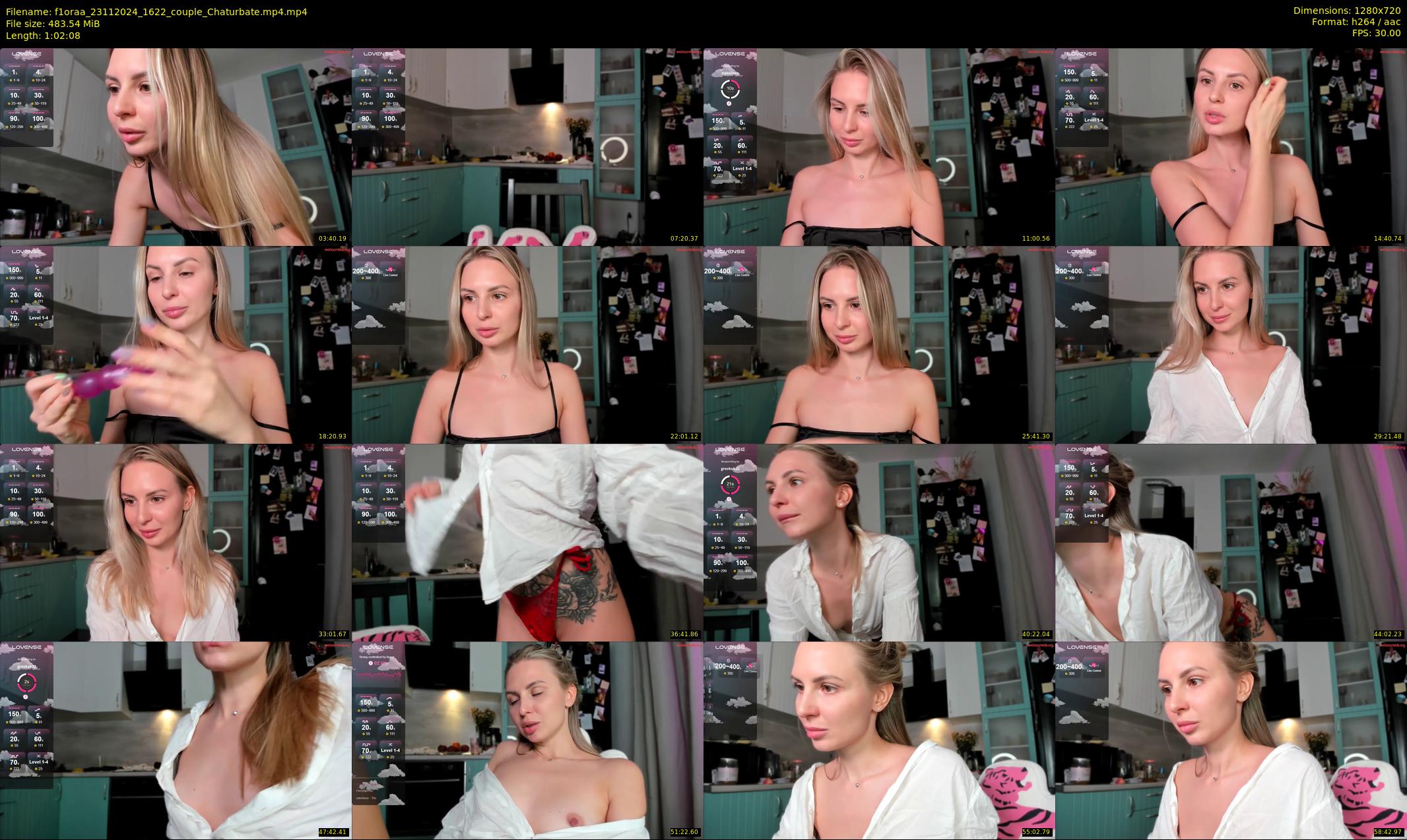 f1oraa — 63 minute Chaturbate female cam show recording, 720p, Nov 23, 2024