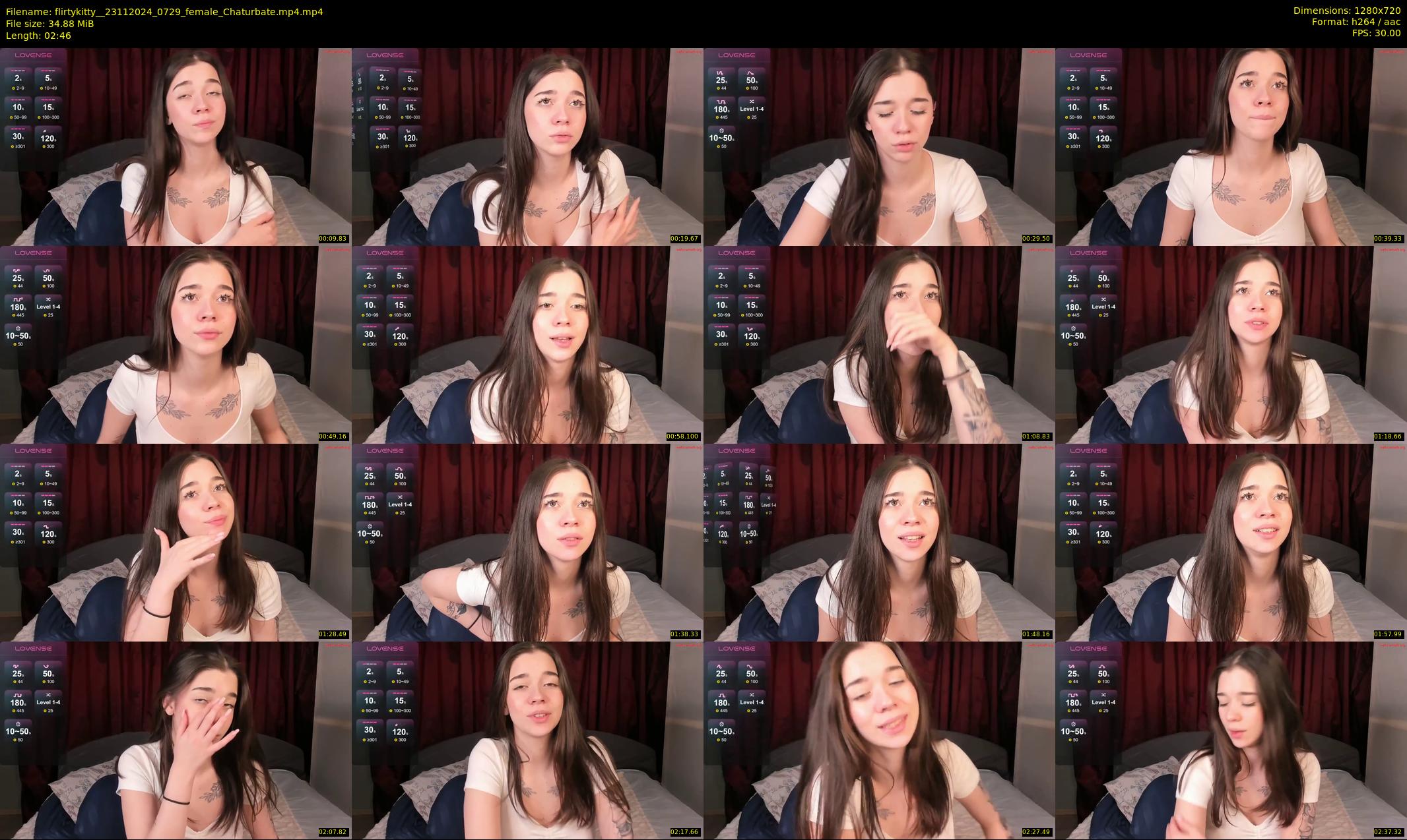 flirtykitty_ — 3 minute Chaturbate female cam show recording, 720p, Nov 23, 2024