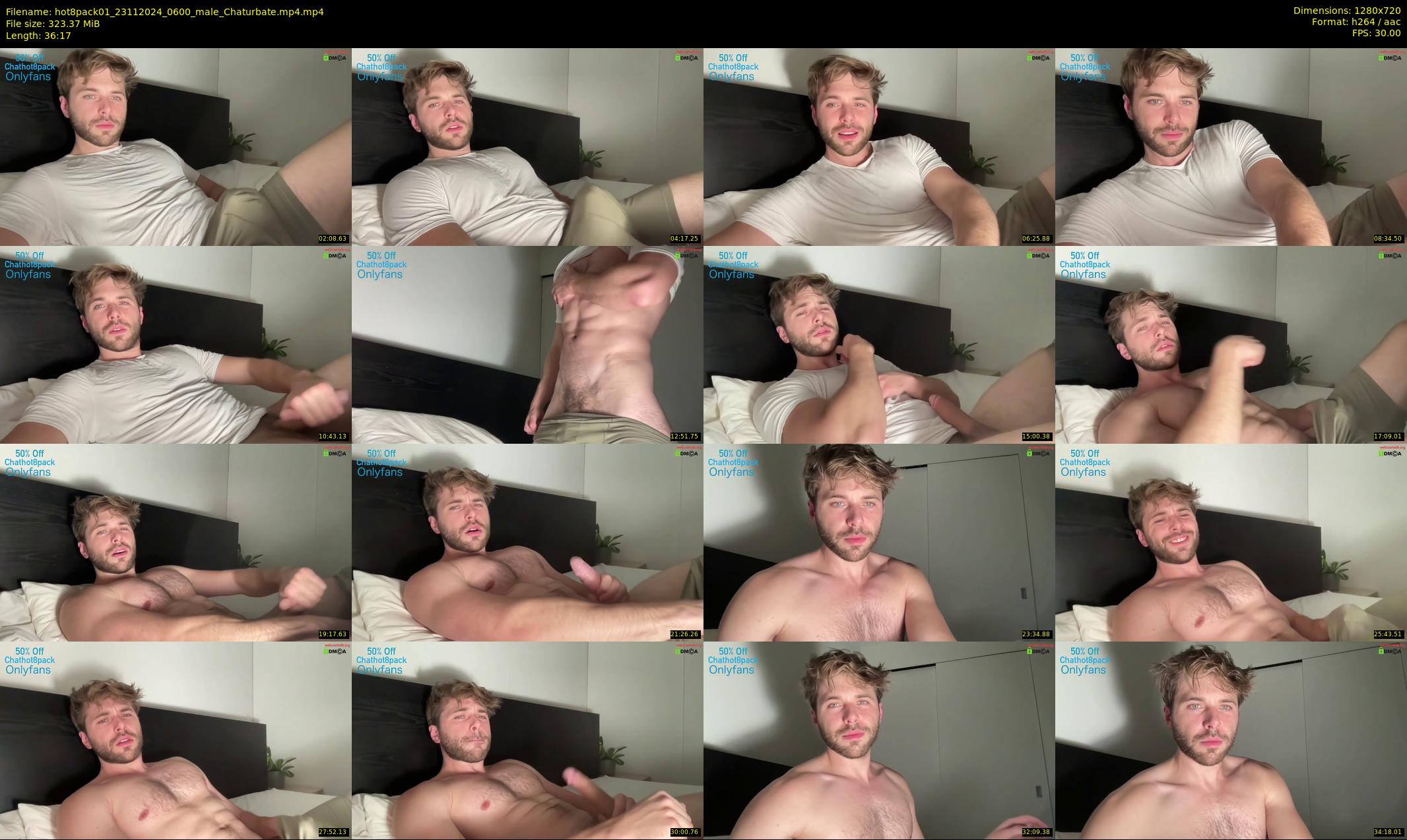 hot8pack01 — 37 minute Chaturbate male cam show recording, 720p, Nov 23, 2024