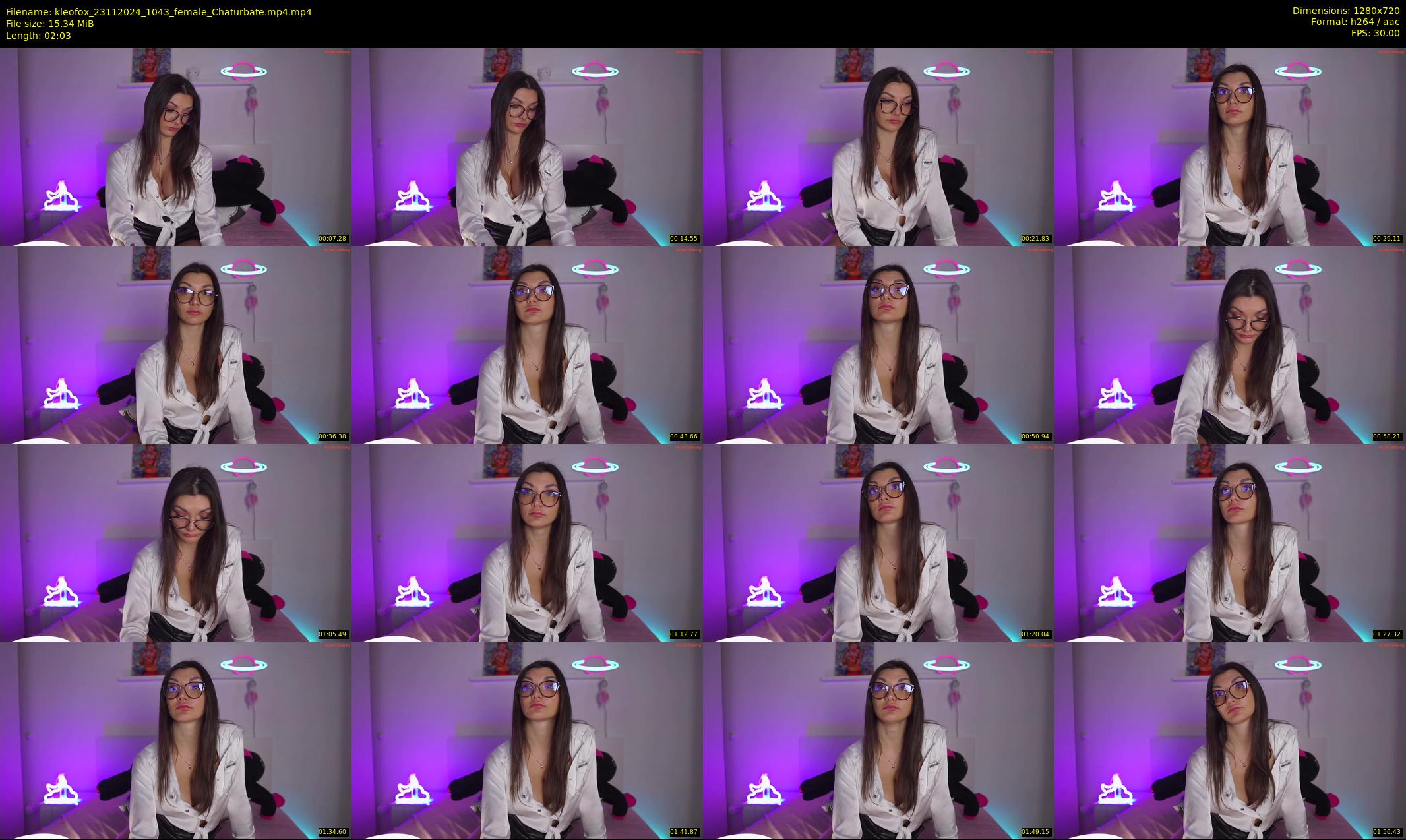 kleofox — 3 minute Chaturbate female cam show recording, 720p, Nov 23, 2024