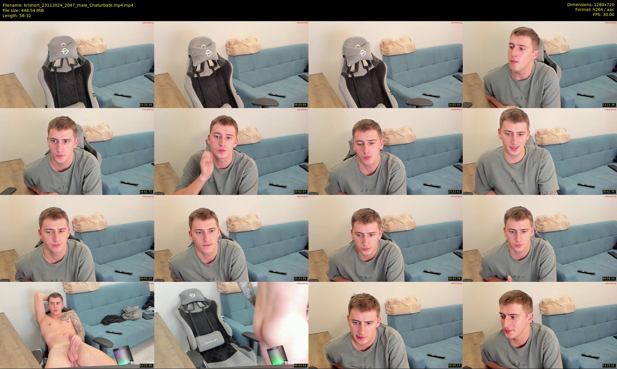 krishort — 57 minute Chaturbate male cam show recording, 720p, Nov 23, 2024