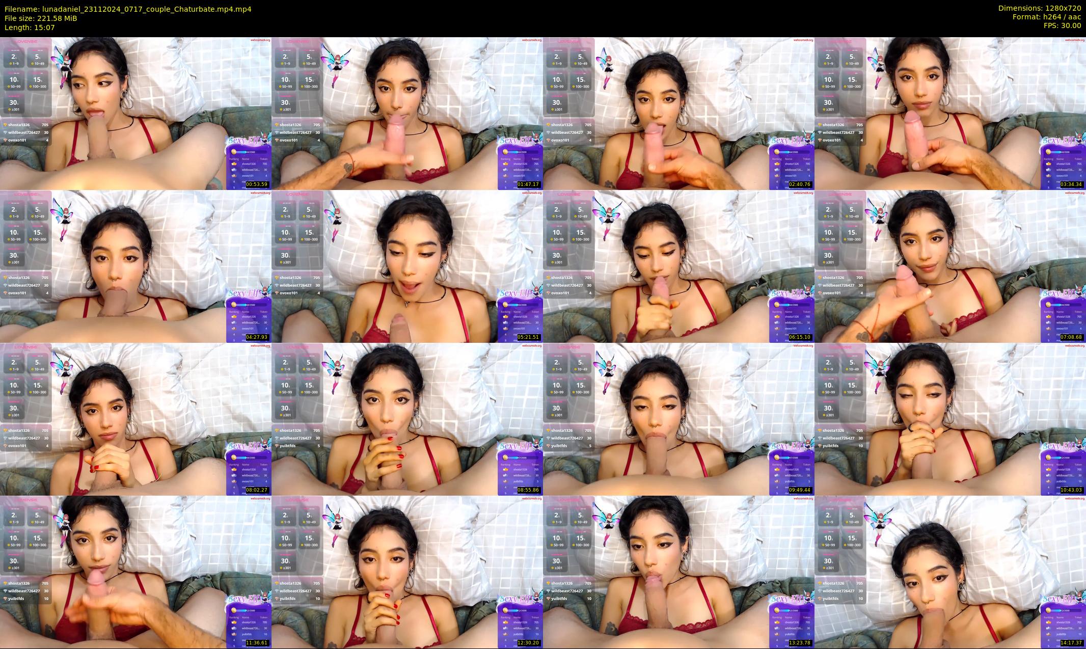 lunadaniel — 16 minute Chaturbate couple cam show recording, 720p, Nov 23, 2024
