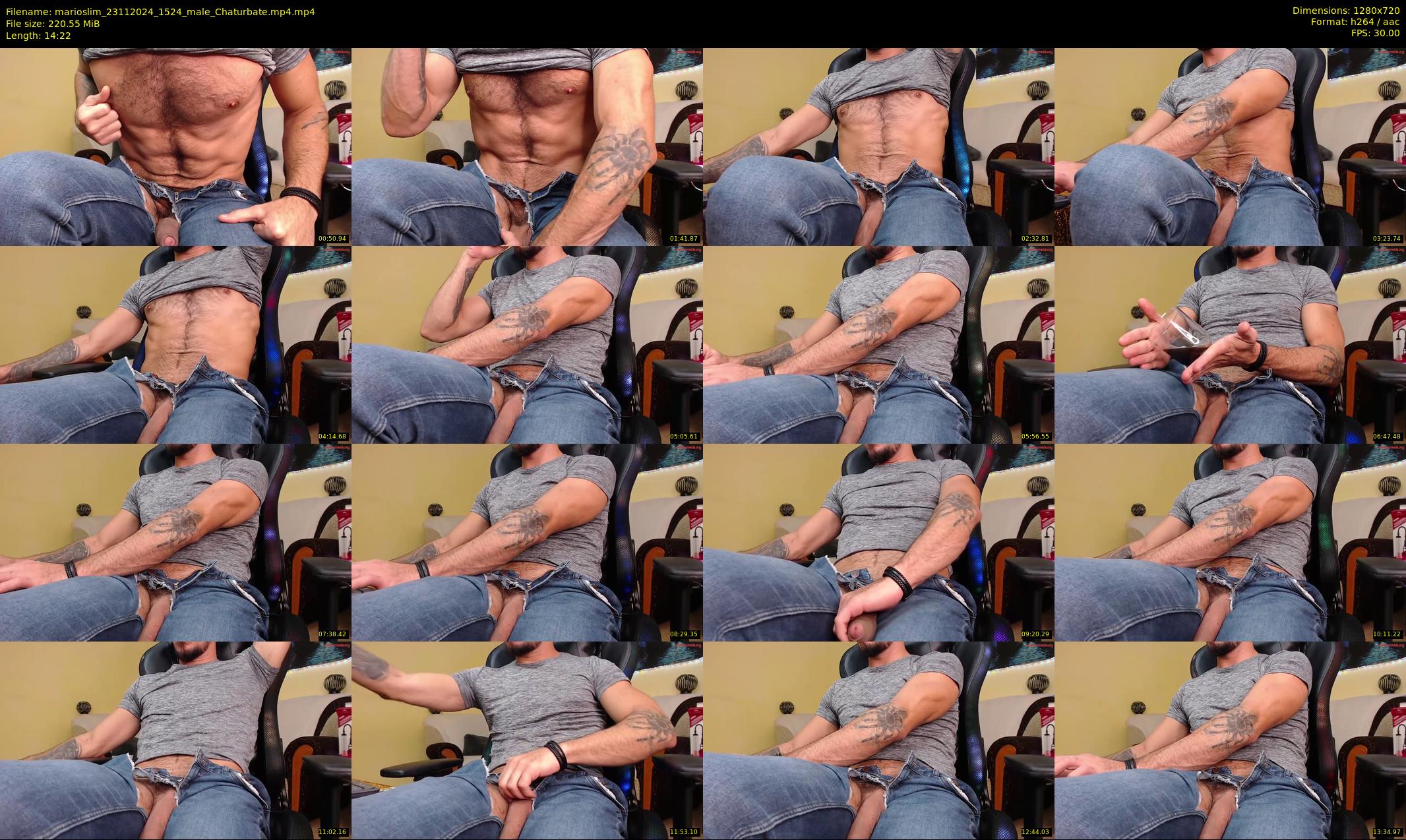 marioslim — 15 minute Chaturbate male cam show recording, 720p, Nov 23, 2024