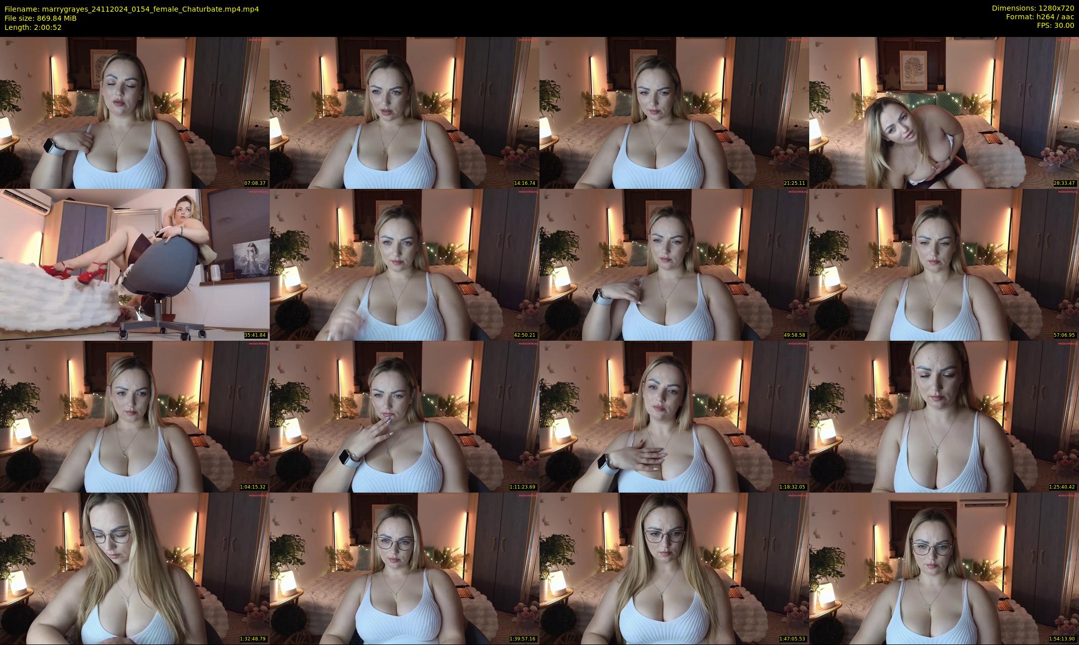 marrygrayes — 121 minute Chaturbate female cam show recording, 720p, Nov 24, 2024