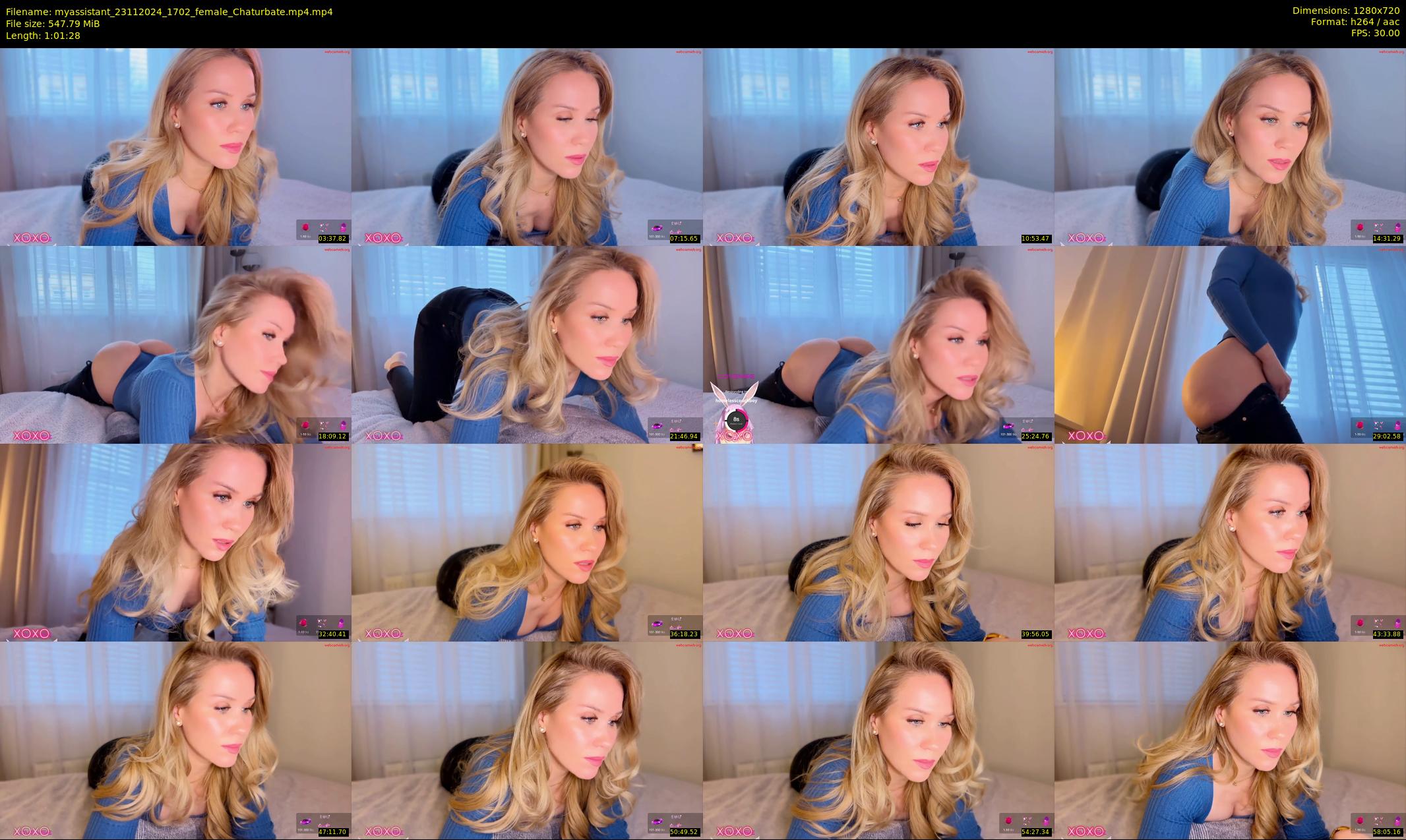 myassistant — 62 minute Chaturbate female cam show recording, 720p, Nov 23, 2024