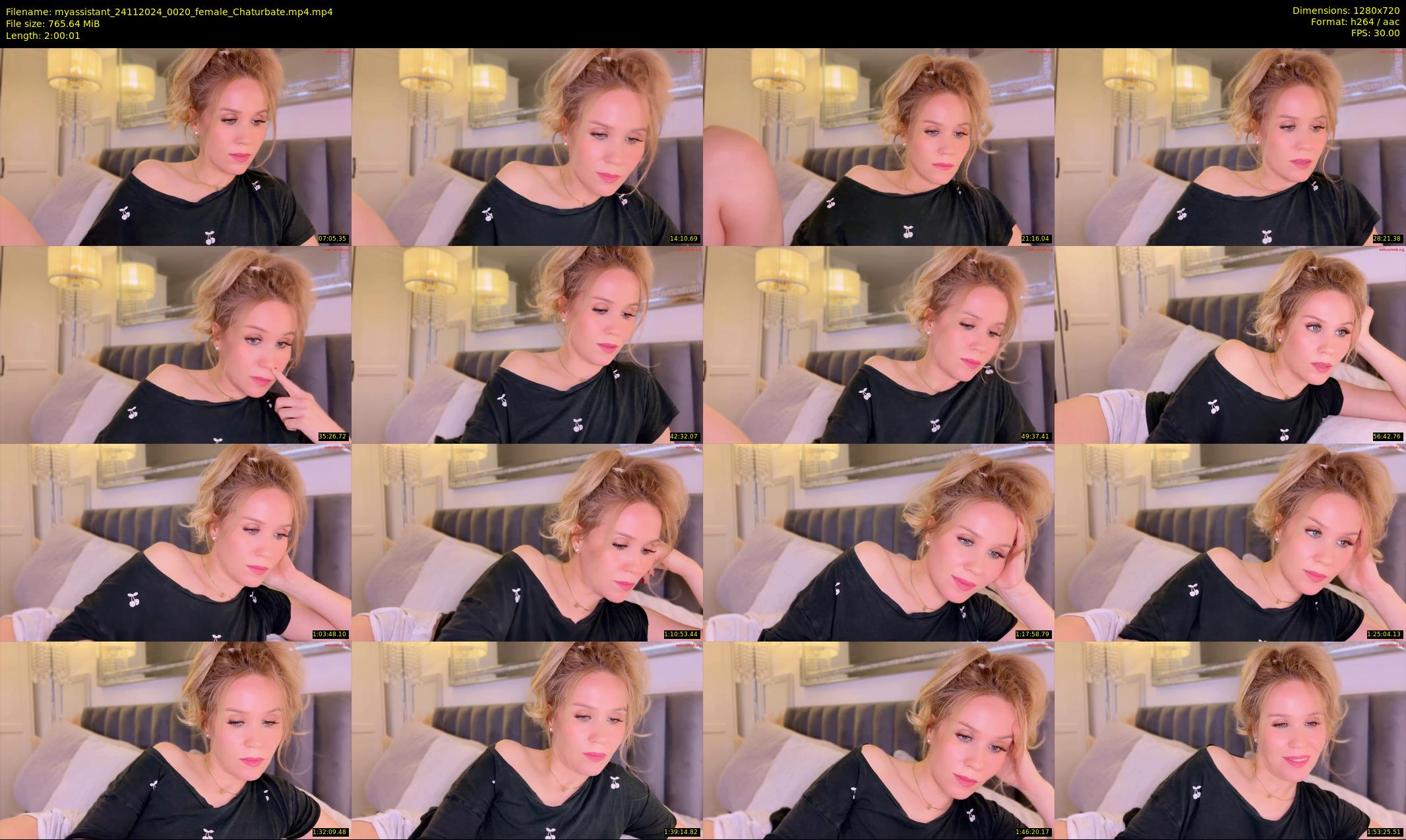 myassistant — 121 minute Chaturbate female cam show recording, 720p, Nov 24, 2024