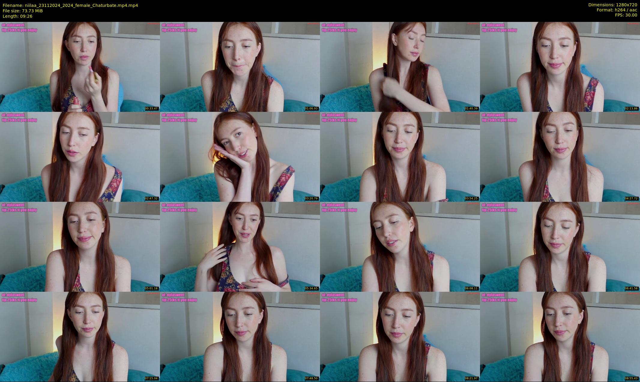 niilaa — 10 minute Chaturbate female cam show recording, 720p, Nov 23, 2024