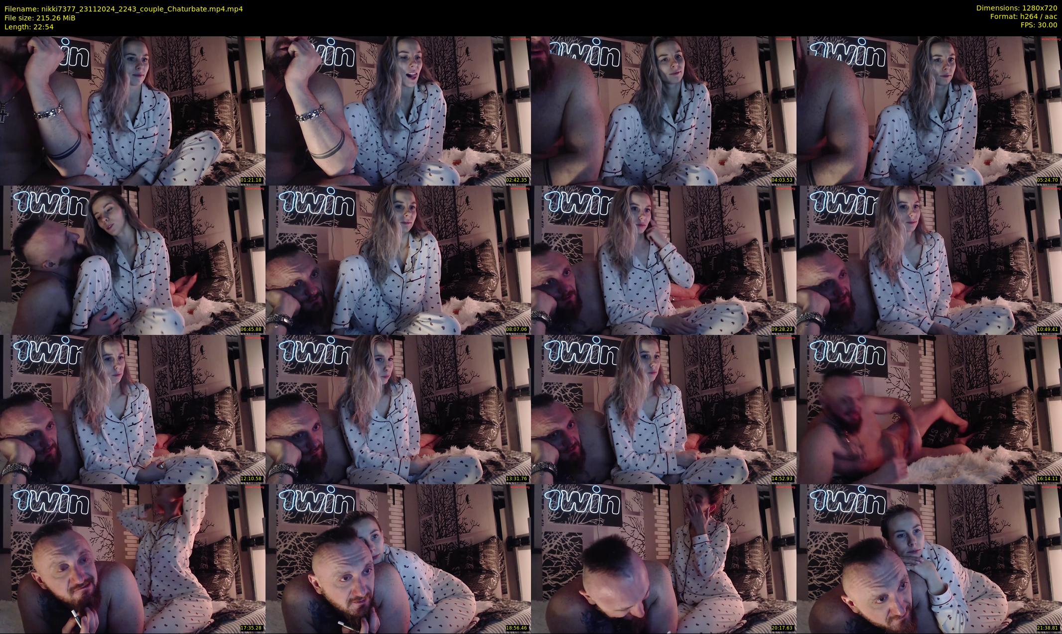 nikki7377 — 23 minute Chaturbate couple cam show recording, 720p, Nov 23, 2024