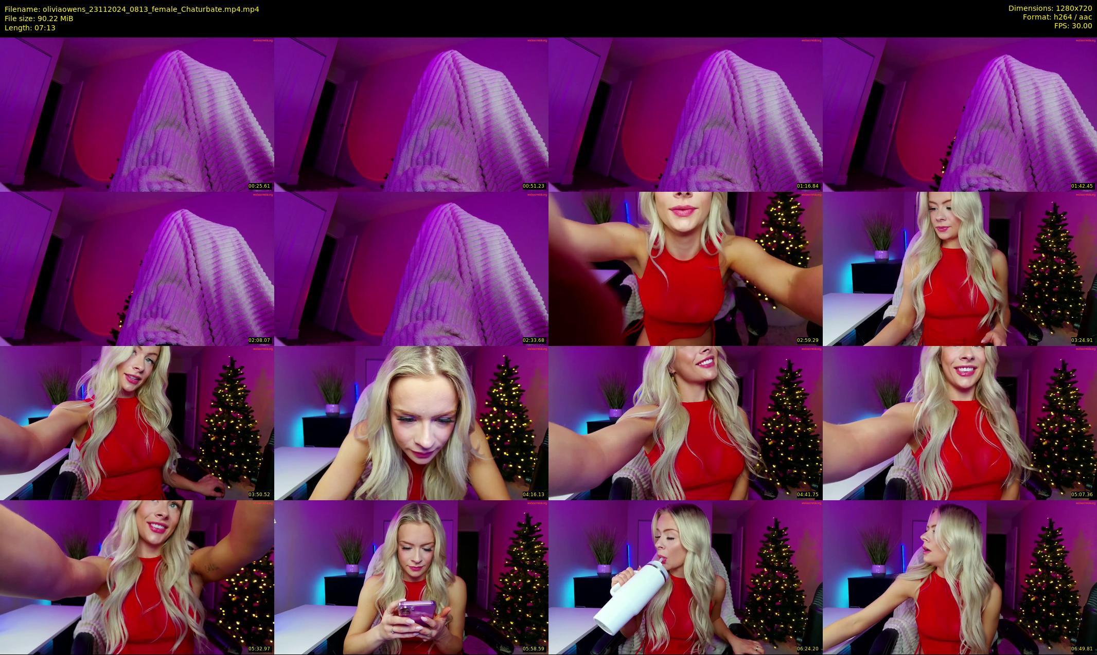 oliviaowens — 8 minute Chaturbate female cam show recording, 720p, Nov 23, 2024