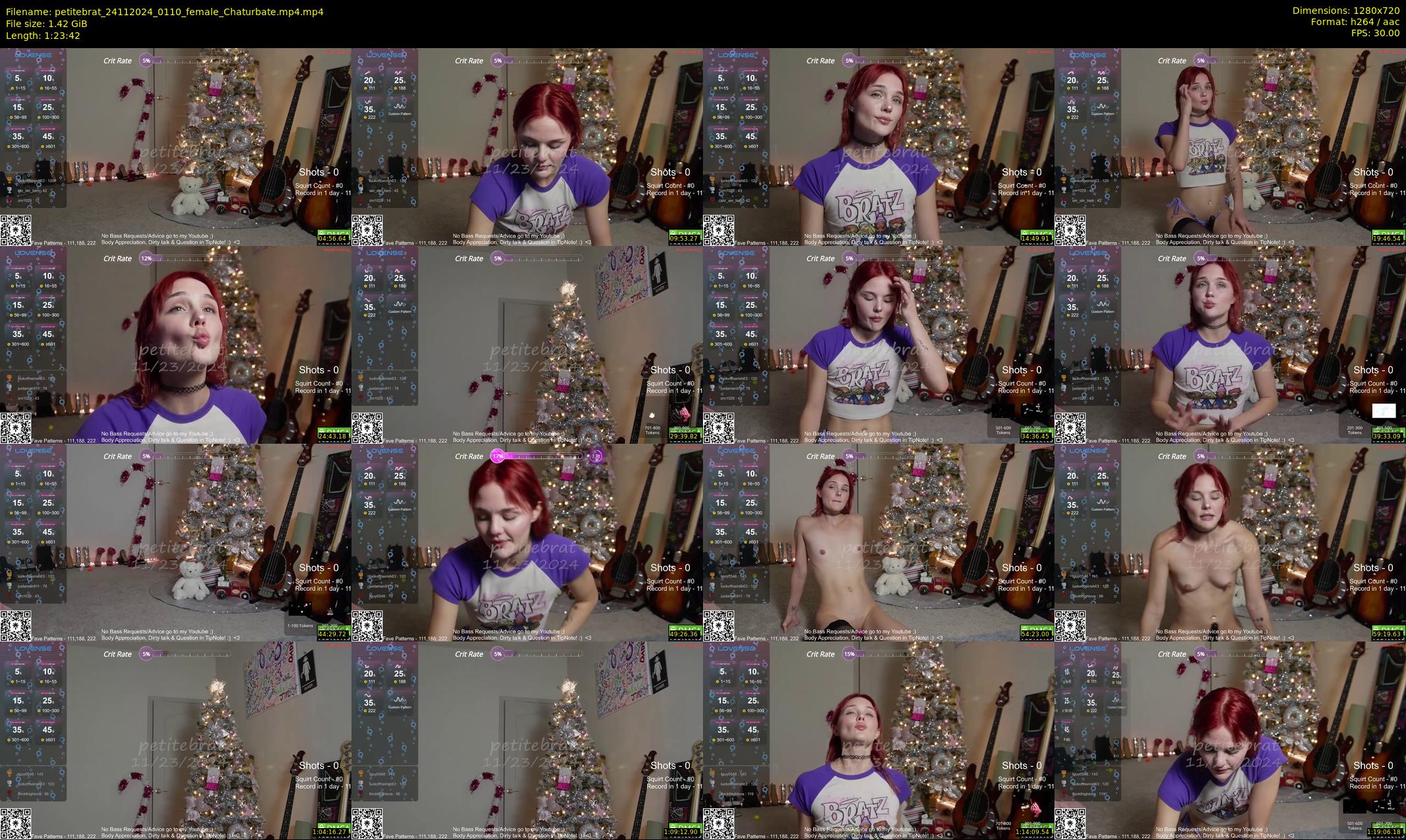 petitebrat — 84 minute Chaturbate female cam show recording, 720p, Nov 24, 2024