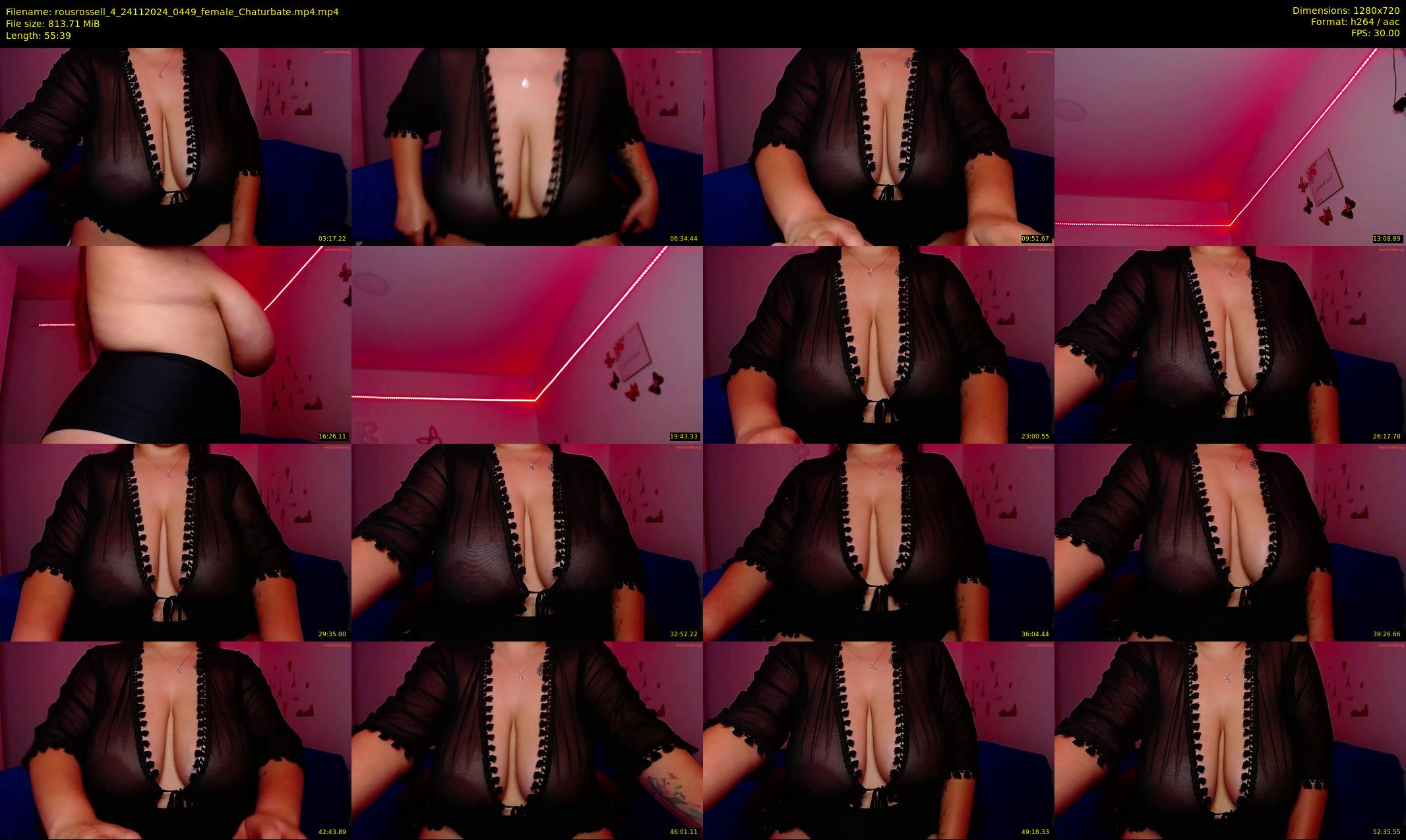 rousrossell_4 — 56 minute Chaturbate female cam show recording, 720p, Nov 24, 2024