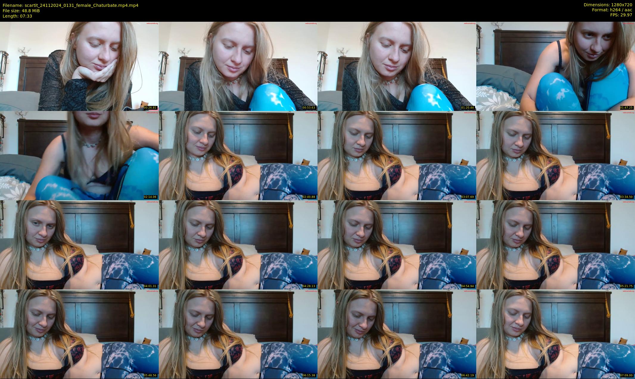 scartit — 8 minute Chaturbate female cam show recording, 720p, Nov 24, 2024