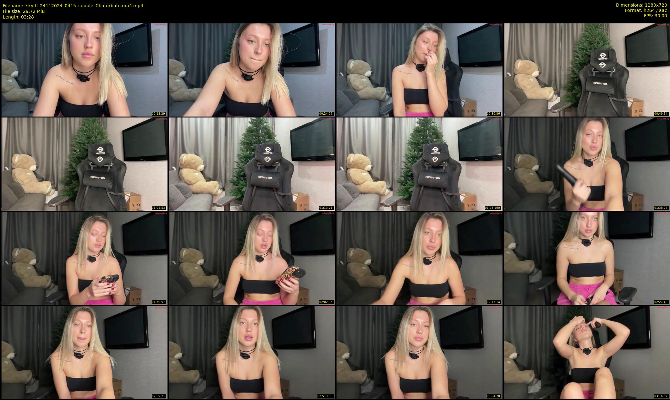 skyffi — 4 minute Chaturbate couple cam show recording, 720p, Nov 24, 2024
