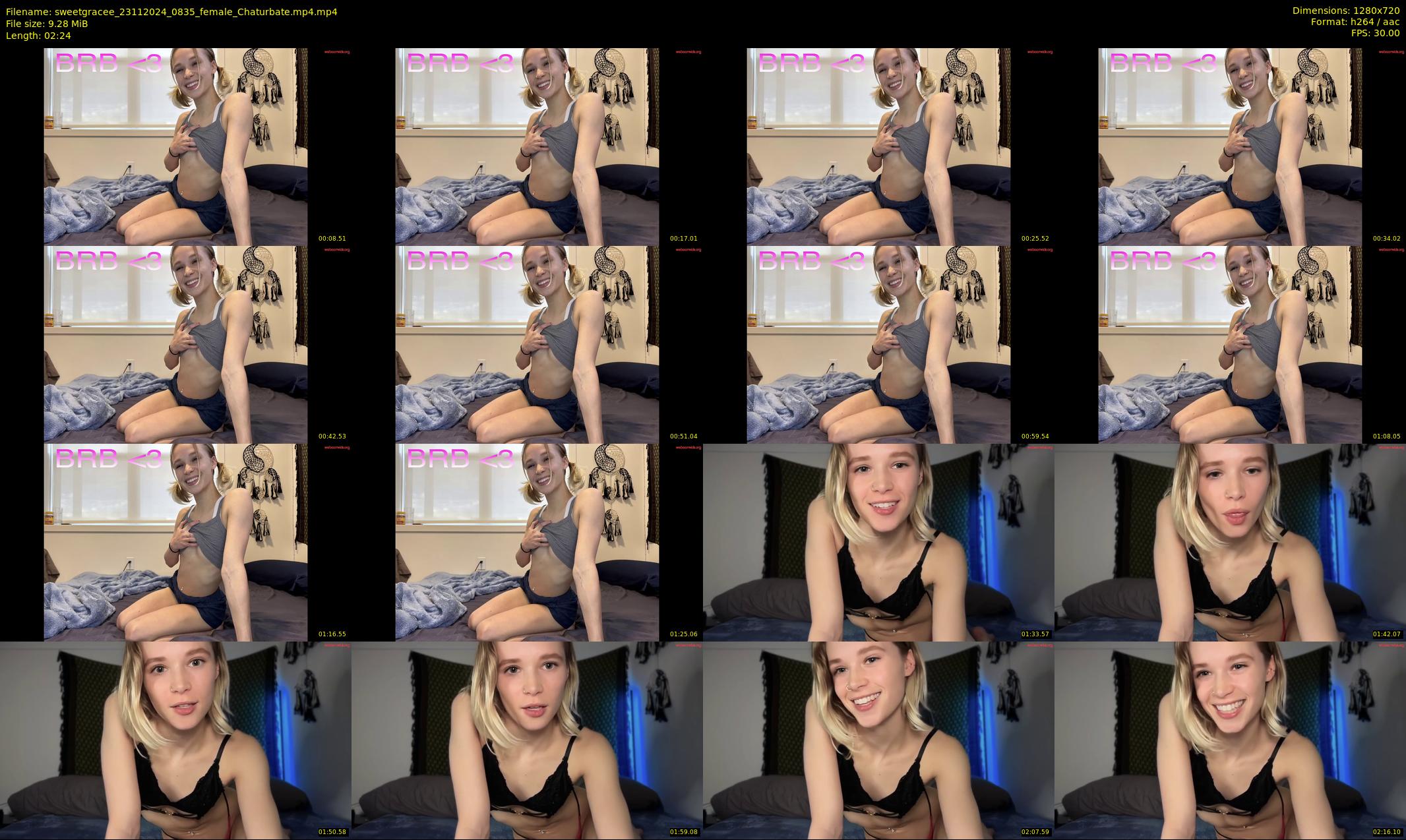 sweetgracee — 3 minute Chaturbate female cam show recording, 720p, Nov 23, 2024