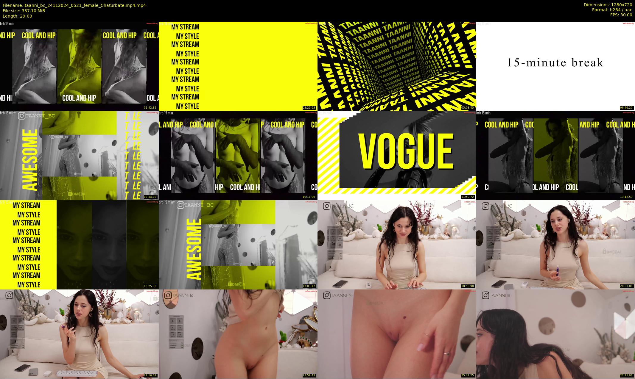 taanni_bc — 29 minute Chaturbate female cam show recording, 720p, Nov 24, 2024