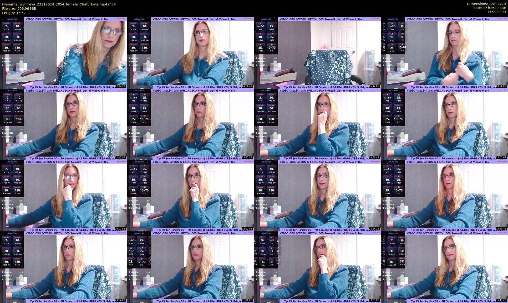wynfreya — 38 minute Chaturbate female cam show recording, 720p, Nov 23, 2024