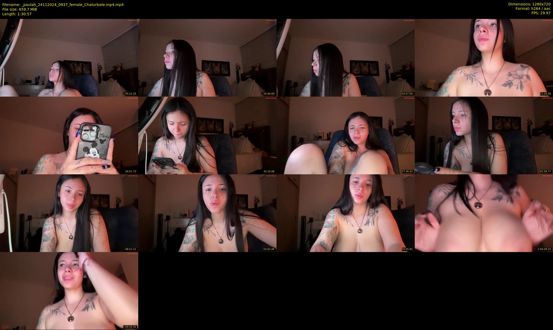 _paulah — 91 minute Chaturbate female cam show recording, 720p, Nov 24, 2024