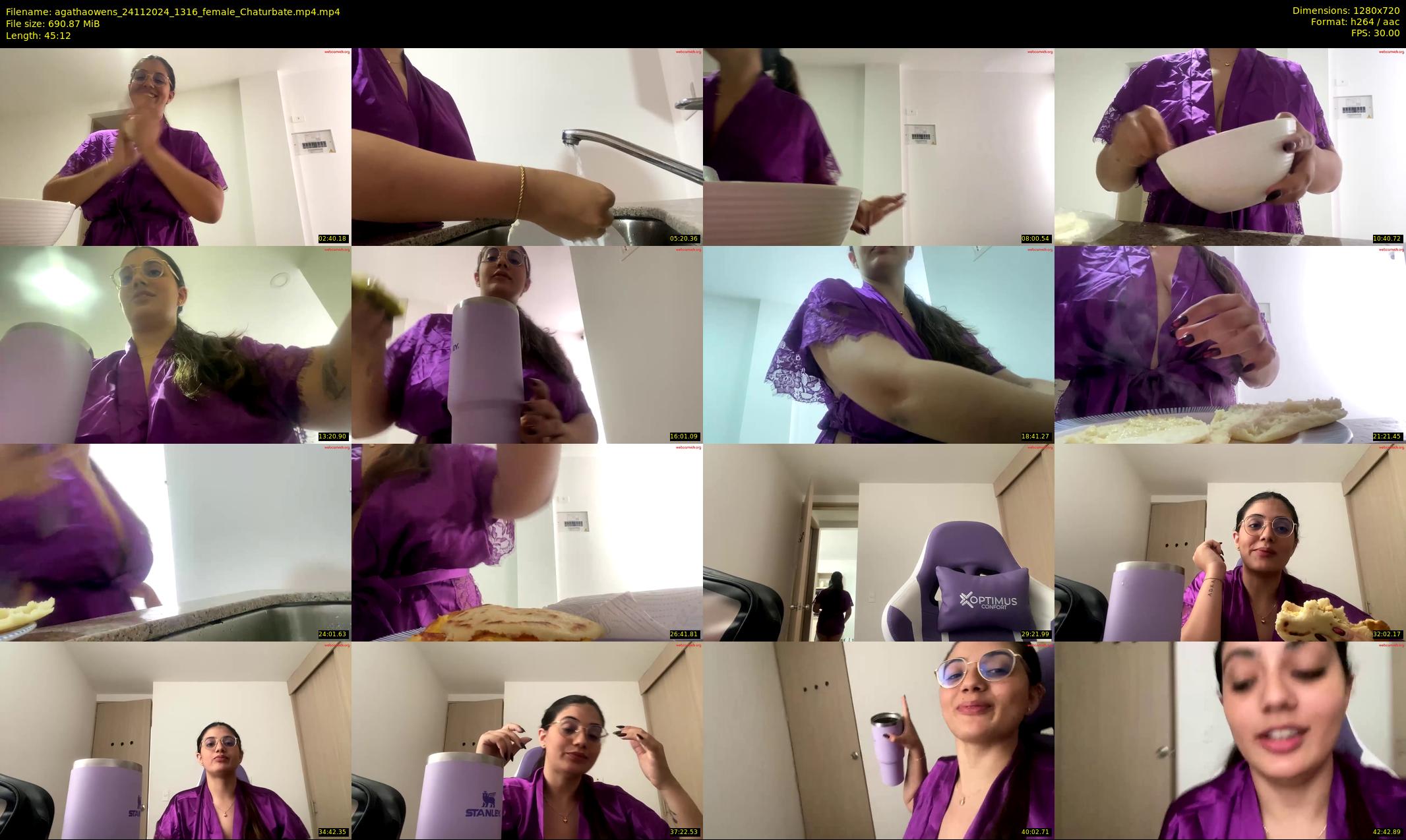 agathaowens — 46 minute Chaturbate female cam show recording, 720p, Nov 24, 2024