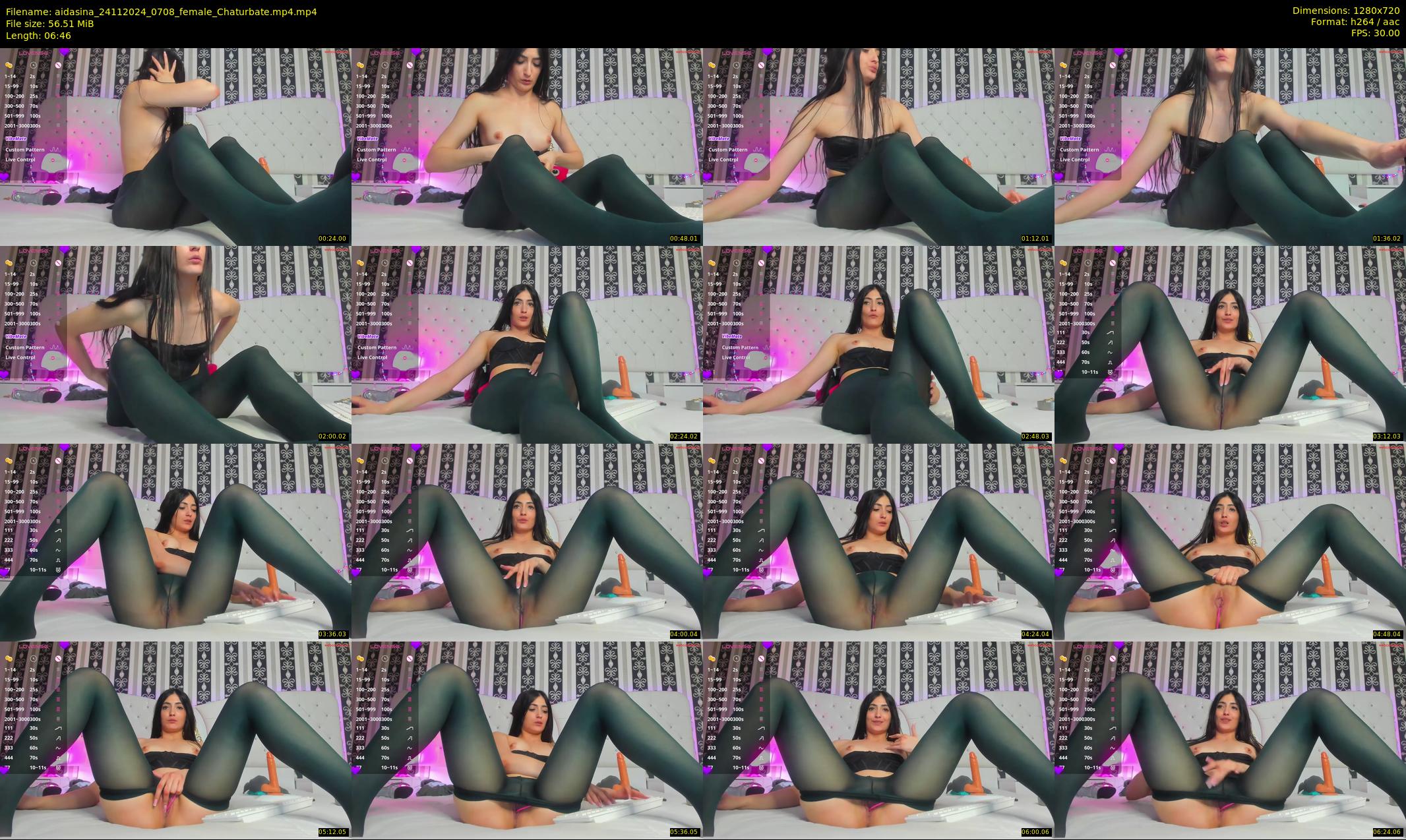 aidasina — 7 minute Chaturbate female cam show recording, 720p, Nov 24, 2024