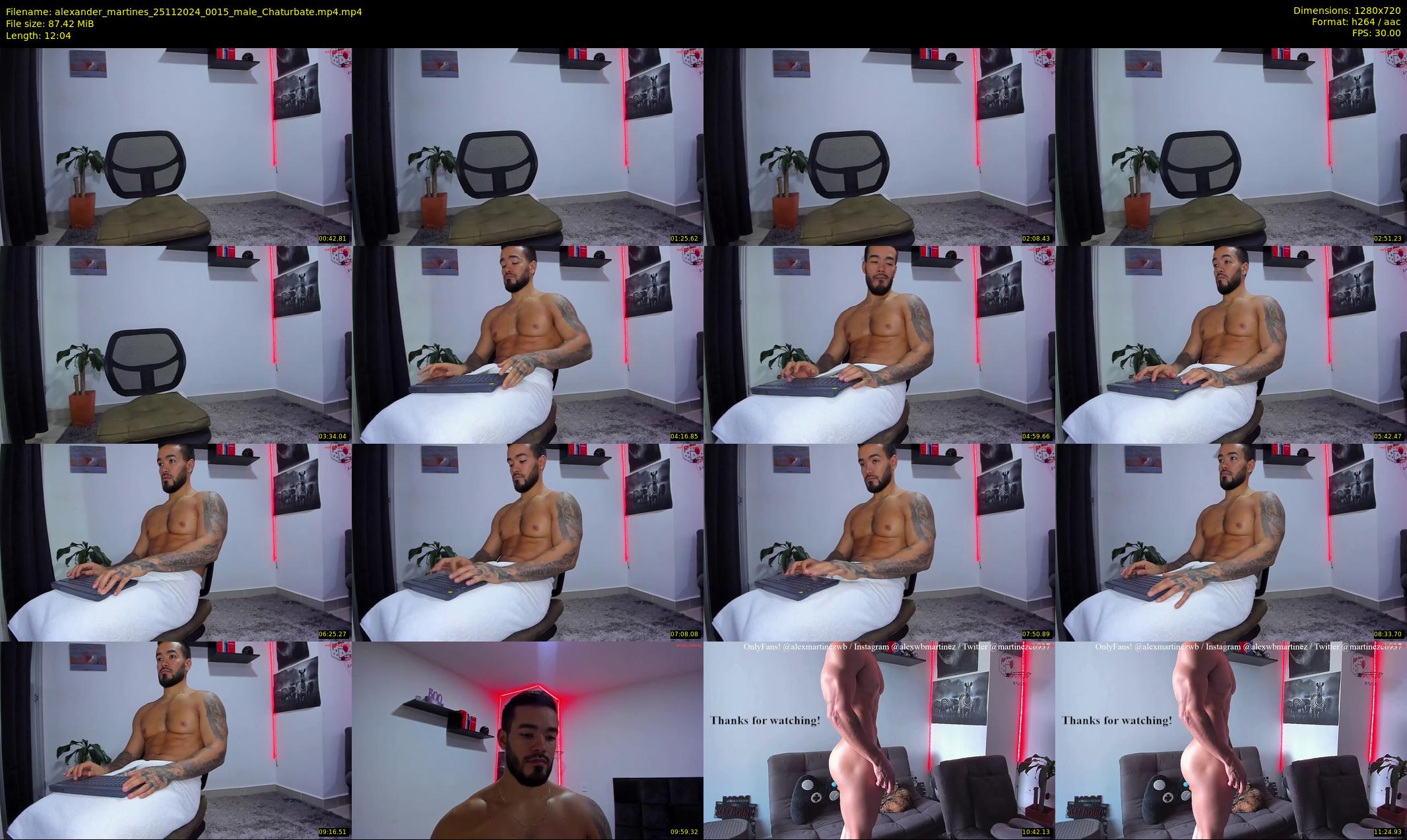 alexander_martines — 13 minute Chaturbate male cam show recording, 720p, Nov 25, 2024