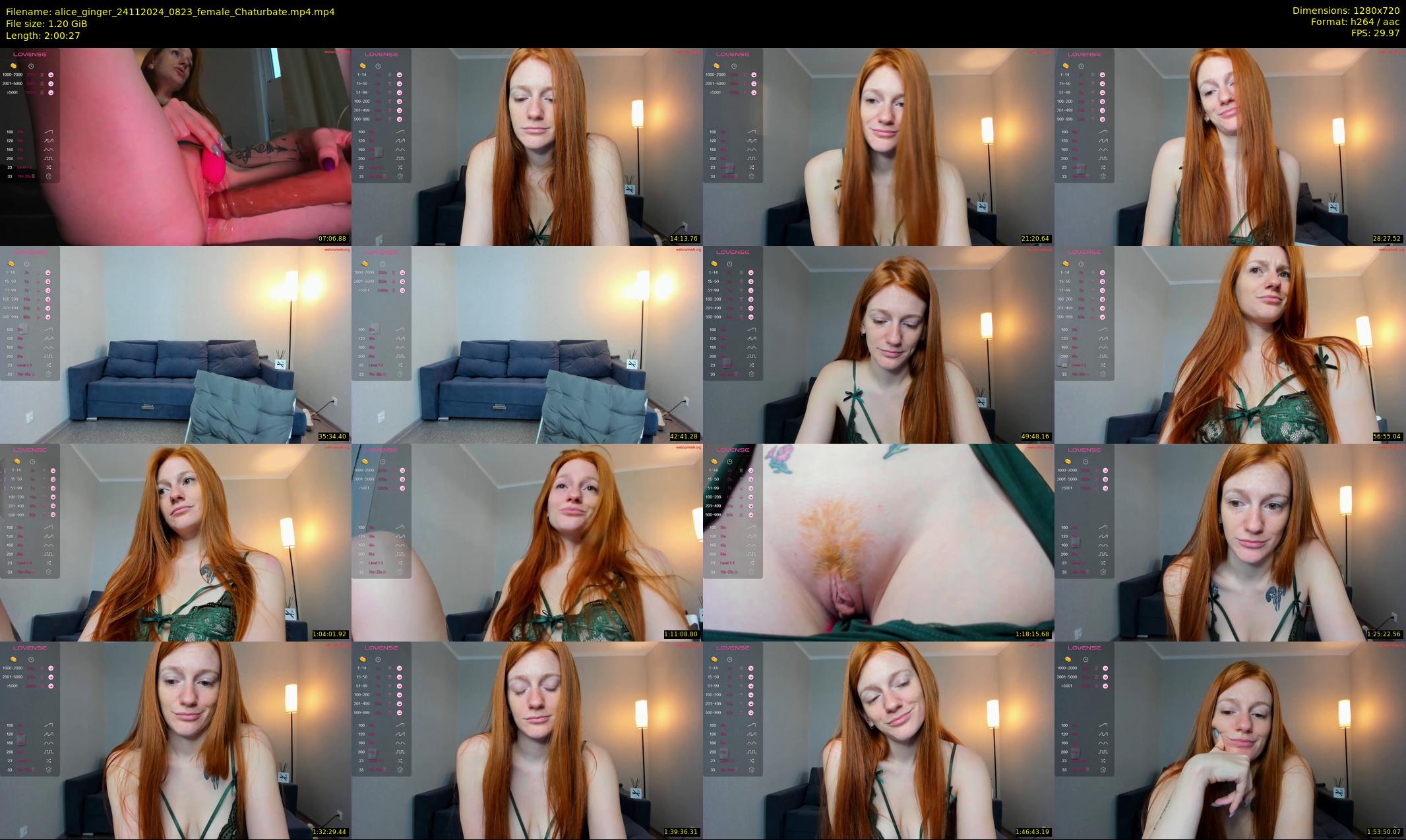alice_ginger — 121 minute Chaturbate female cam show recording, 720p, Nov 24, 2024