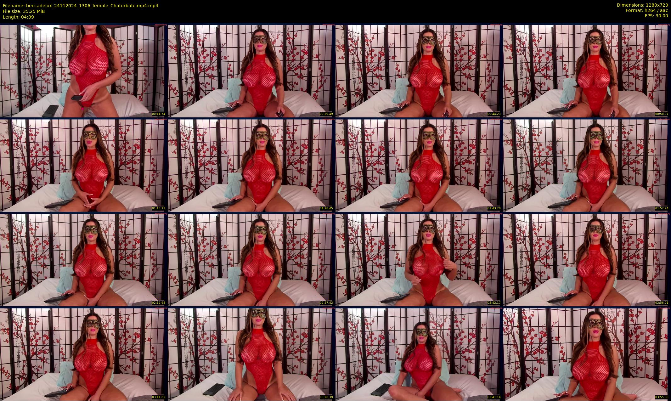 beccadelux — 5 minute Chaturbate female cam show recording, 720p, Nov 24, 2024