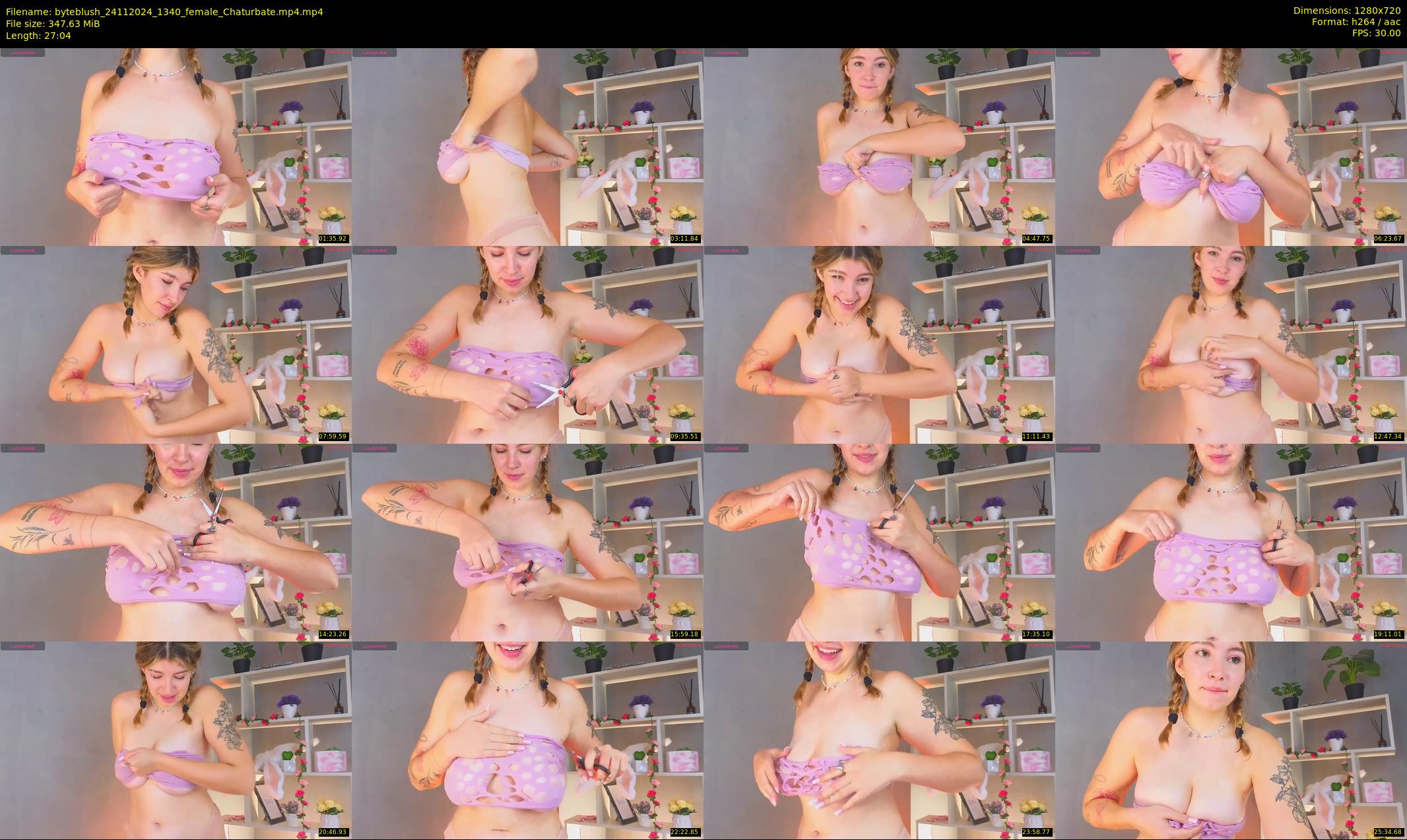 byteblush — 28 minute Chaturbate female cam show recording, 720p, Nov 24, 2024
