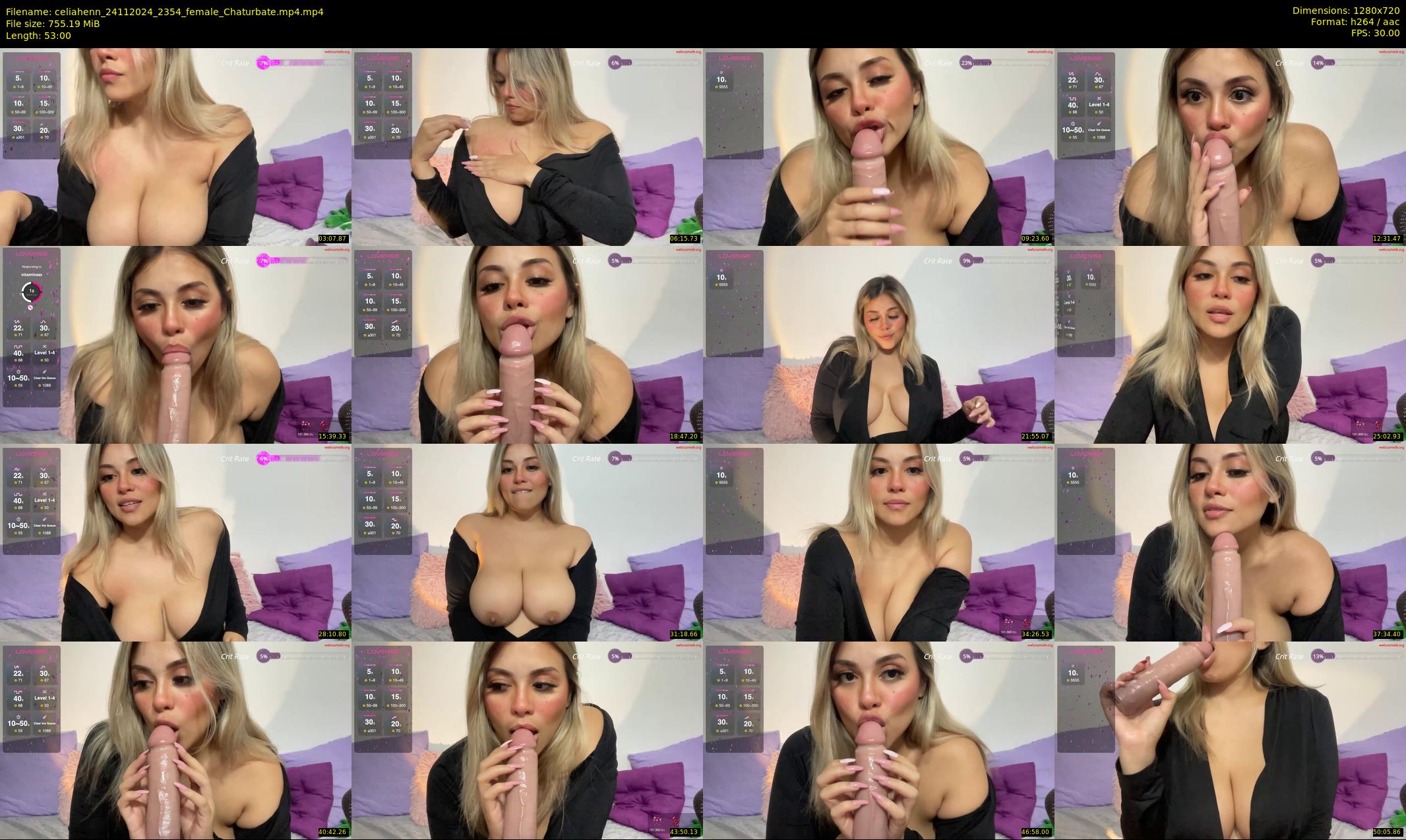 celiahenn — 53 minute Chaturbate female cam show recording, 720p, Nov 24, 2024