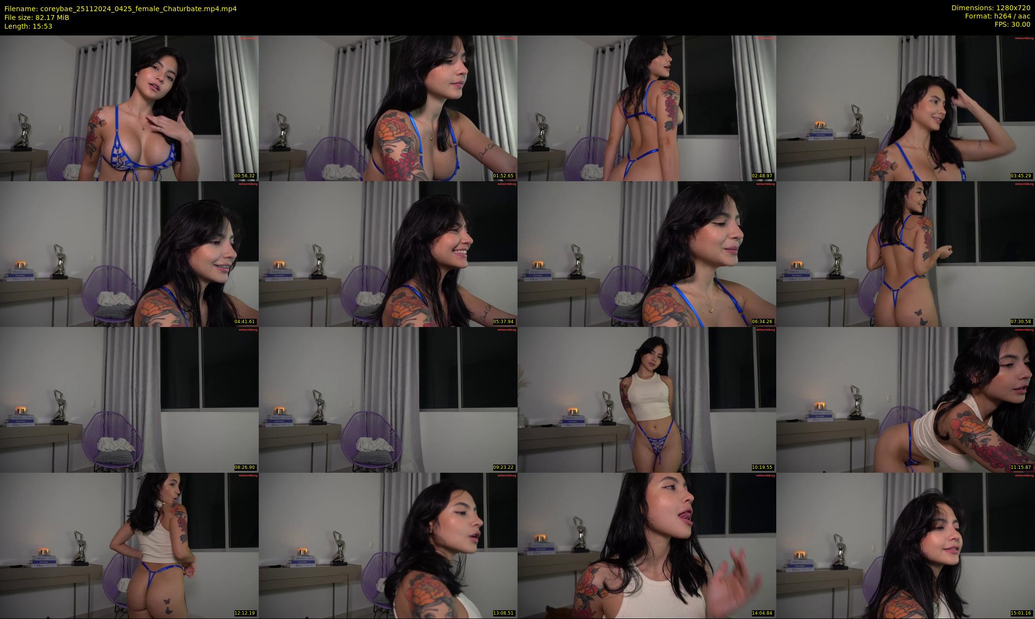 coreybae — 16 minute Chaturbate female cam show recording, 720p, Nov 25, 2024