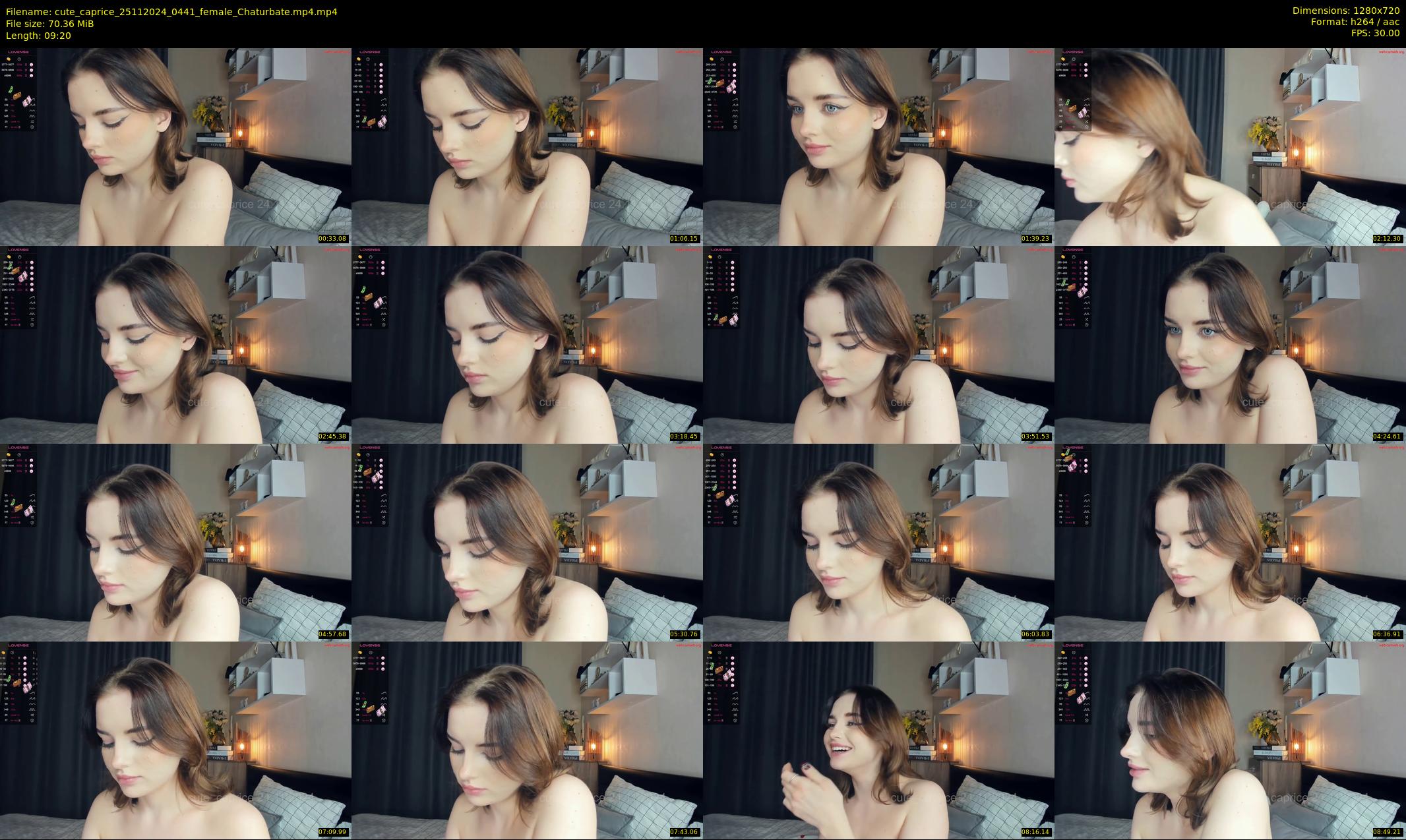 cute_caprice — 10 minute Chaturbate female cam show recording, 720p, Nov 25, 2024