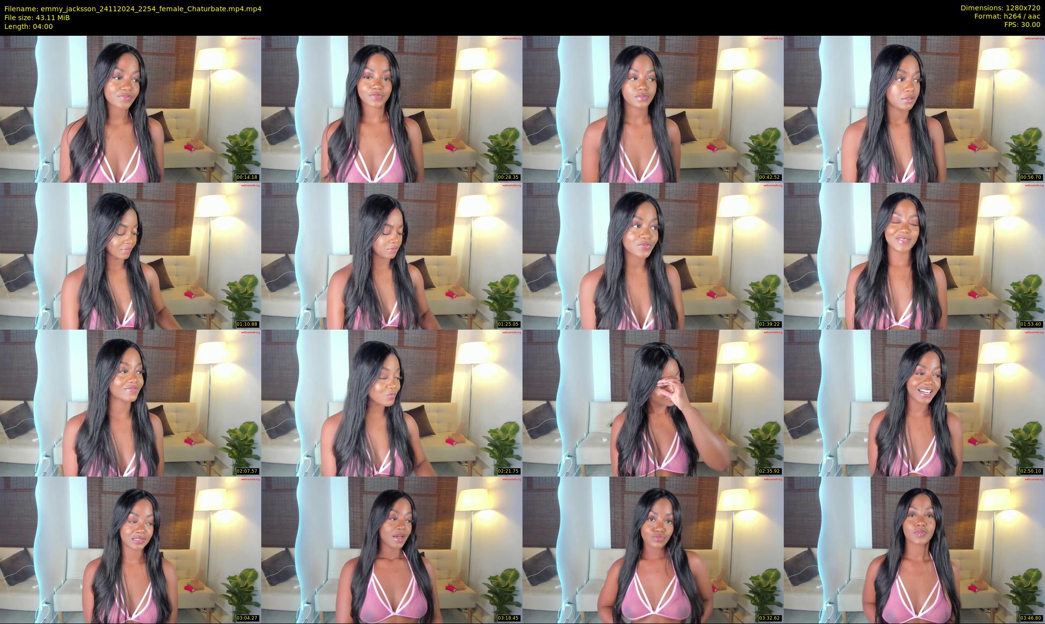 emmy_jacksson — 4 minute Chaturbate female cam show recording, 720p, Nov 24, 2024
