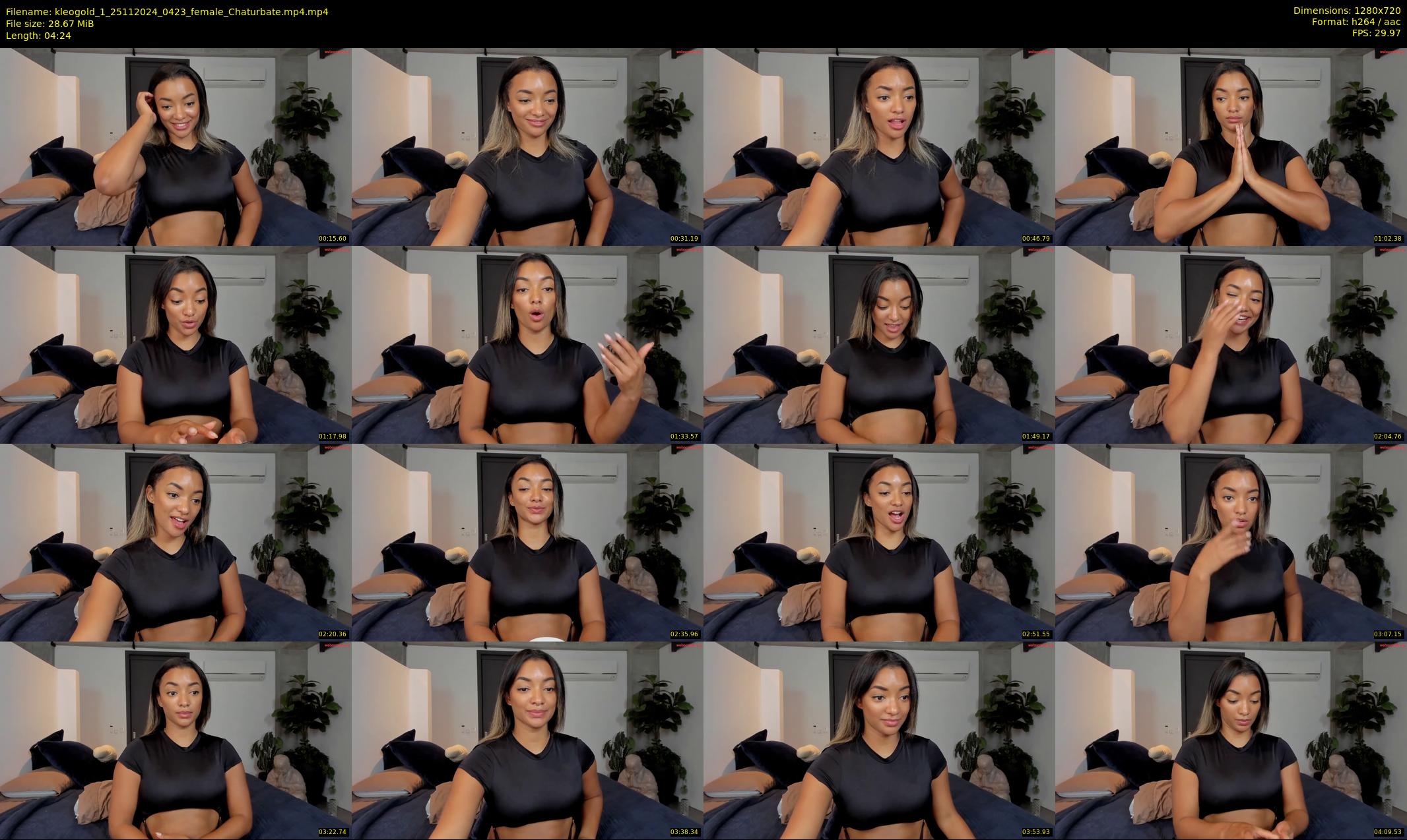 kleogold_1 — 5 minute Chaturbate female cam show recording, 720p, Nov 25, 2024