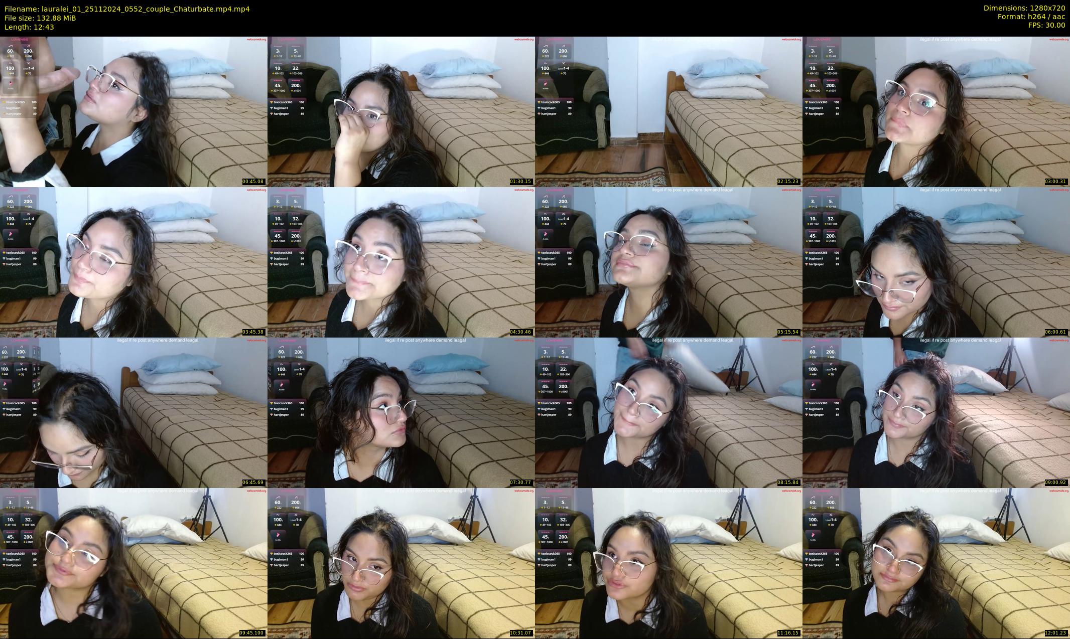 lauralei_01 — 13 minute Chaturbate couple cam show recording, 720p, Nov 25, 2024