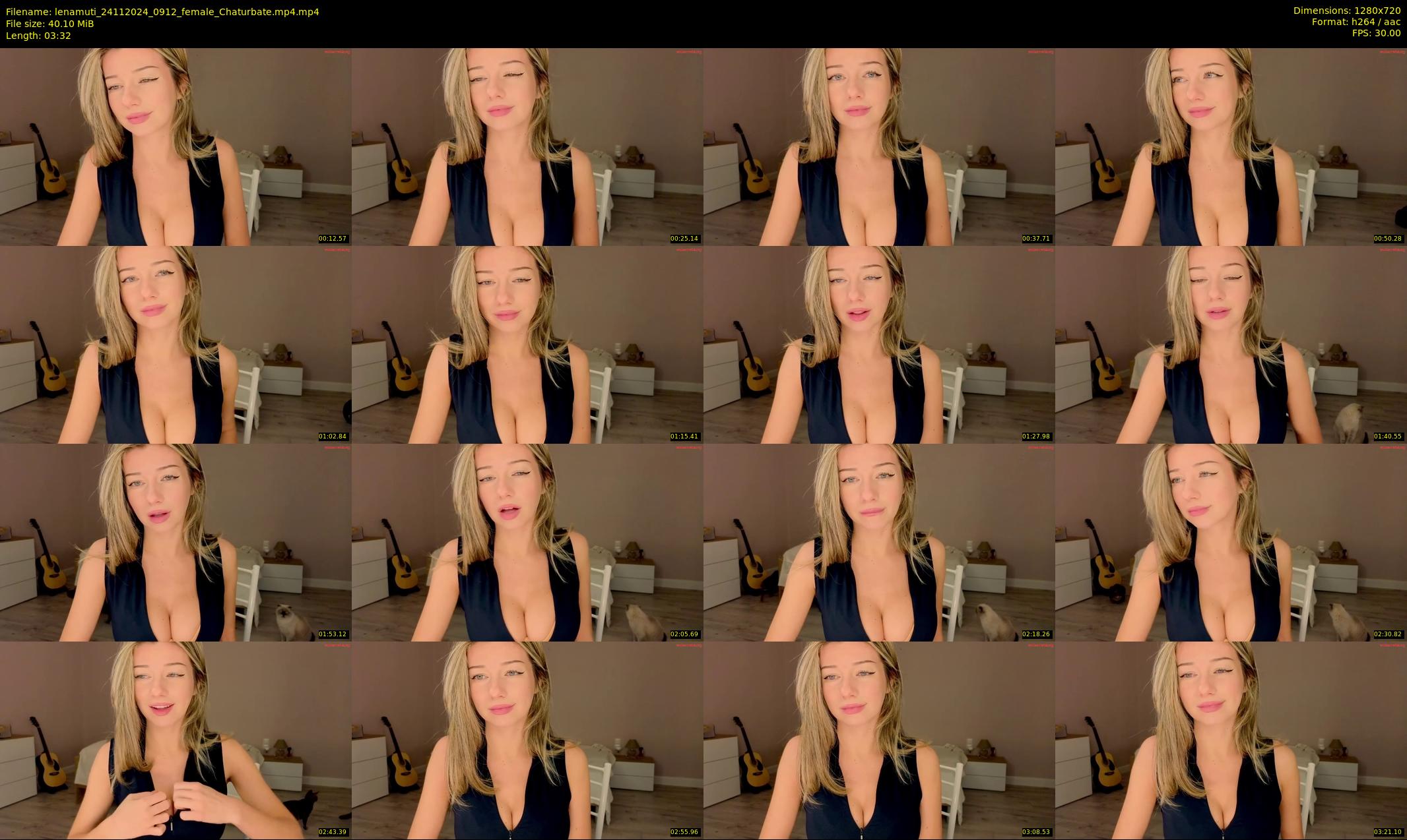 lenamuti — 4 minute Chaturbate female cam show recording, 720p, Nov 24, 2024