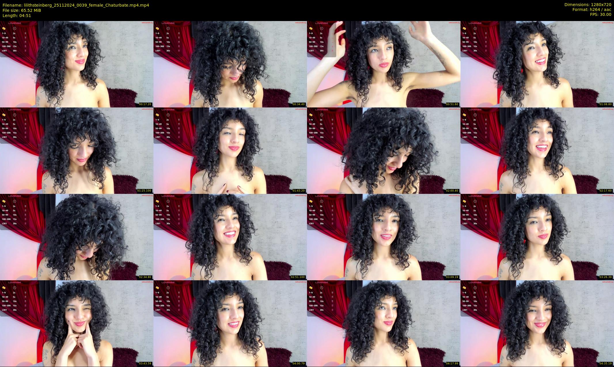 lilithsteinberg — 5 minute Chaturbate female cam show recording, 720p, Nov 25, 2024