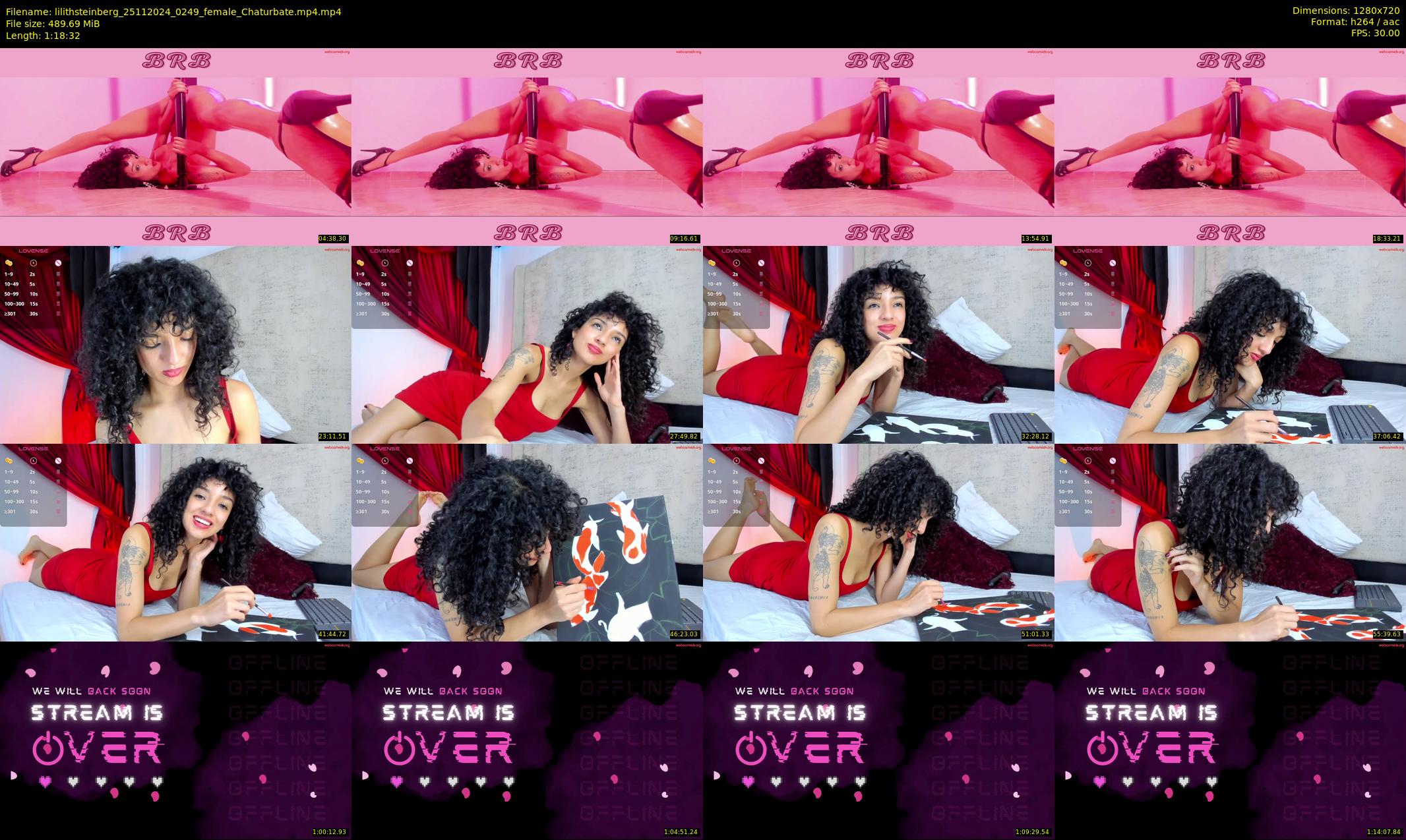 lilithsteinberg — 79 minute Chaturbate female cam show recording, 720p, Nov 25, 2024