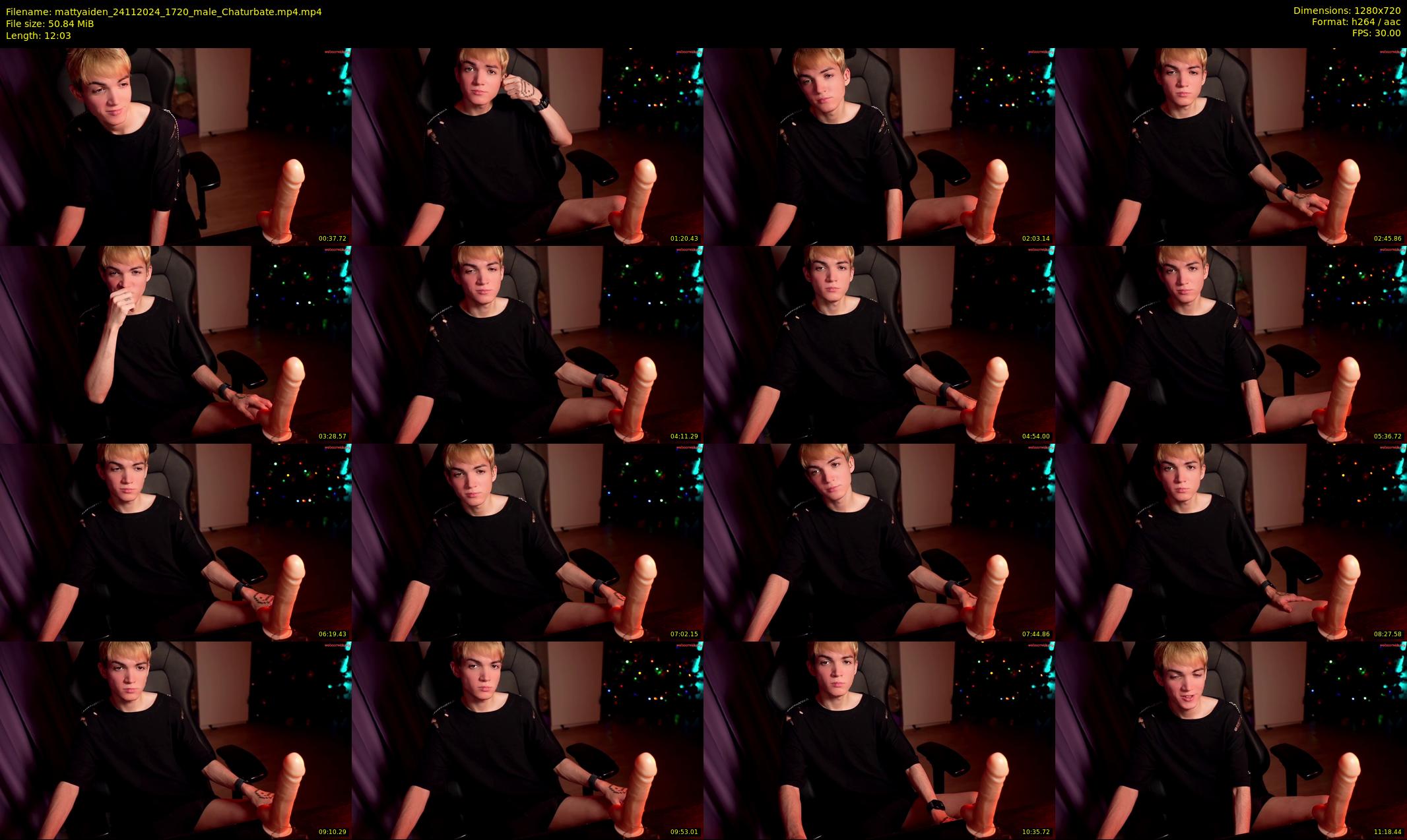 mattyaiden — 13 minute Chaturbate male cam show recording, 720p, Nov 24, 2024