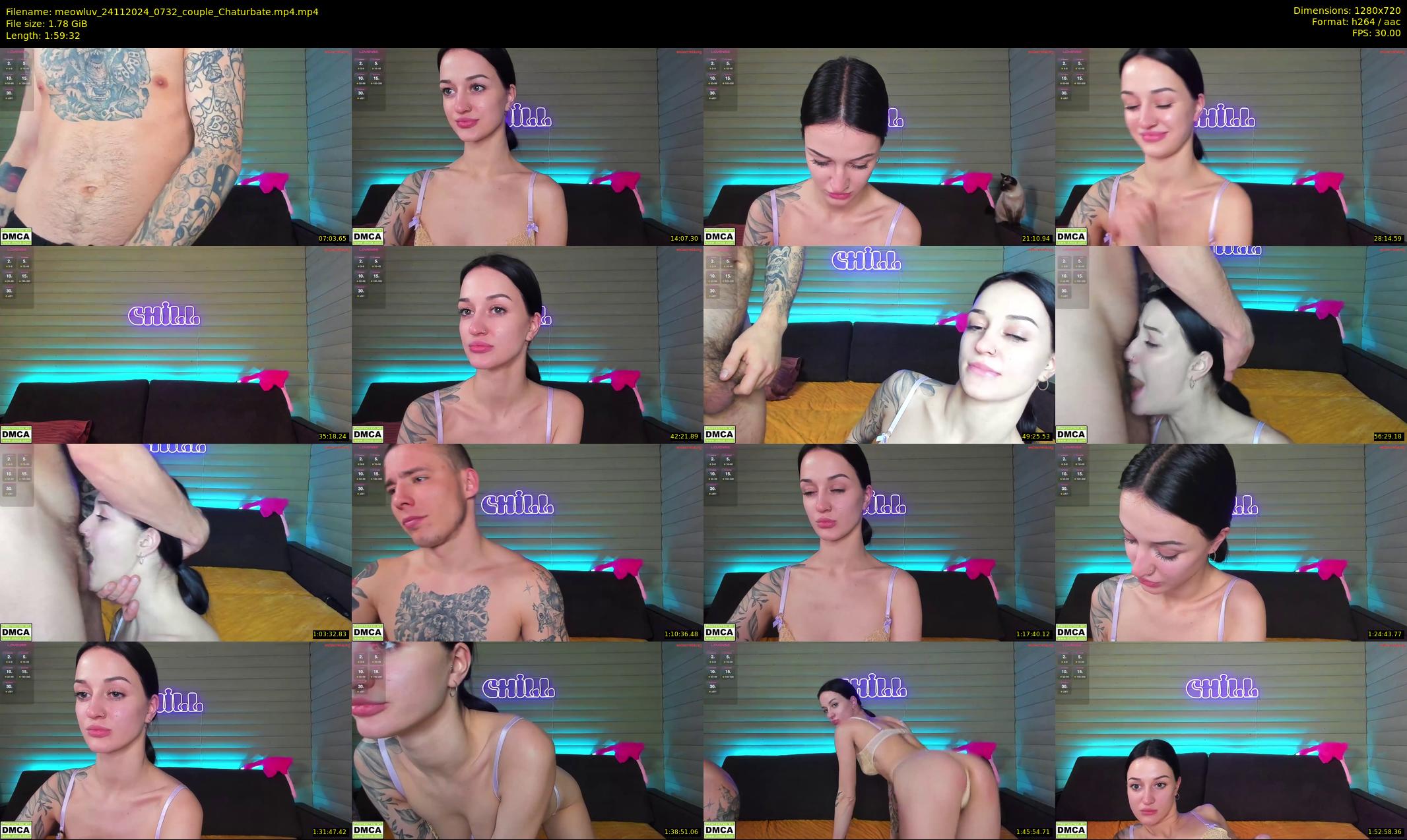 meowluv — 120 minute Chaturbate couple cam show recording, 720p, Nov 24, 2024