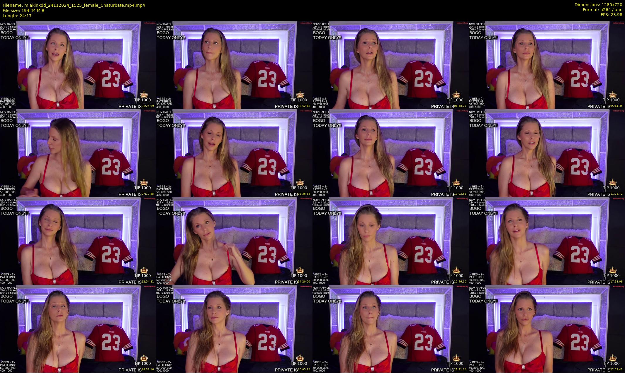 miakinkdd — 25 minute Chaturbate female cam show recording, 720p, Nov 24, 2024