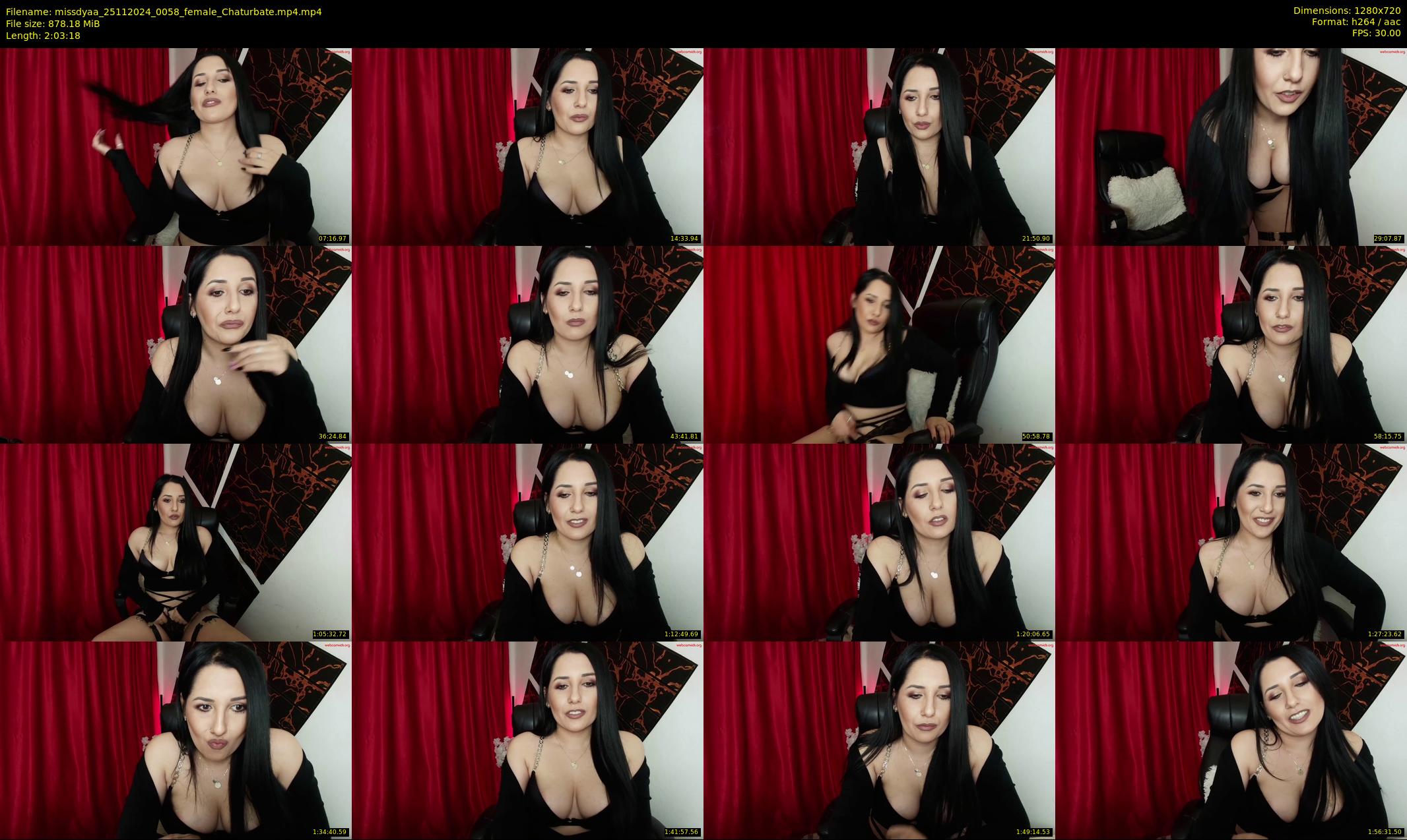 missdyaa — 124 minute Chaturbate female cam show recording, 720p, Nov 25, 2024
