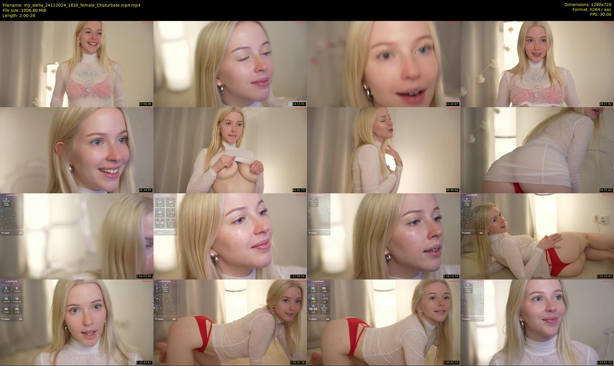 my_stella — 121 minute Chaturbate female cam show recording, 720p, Nov 24, 2024