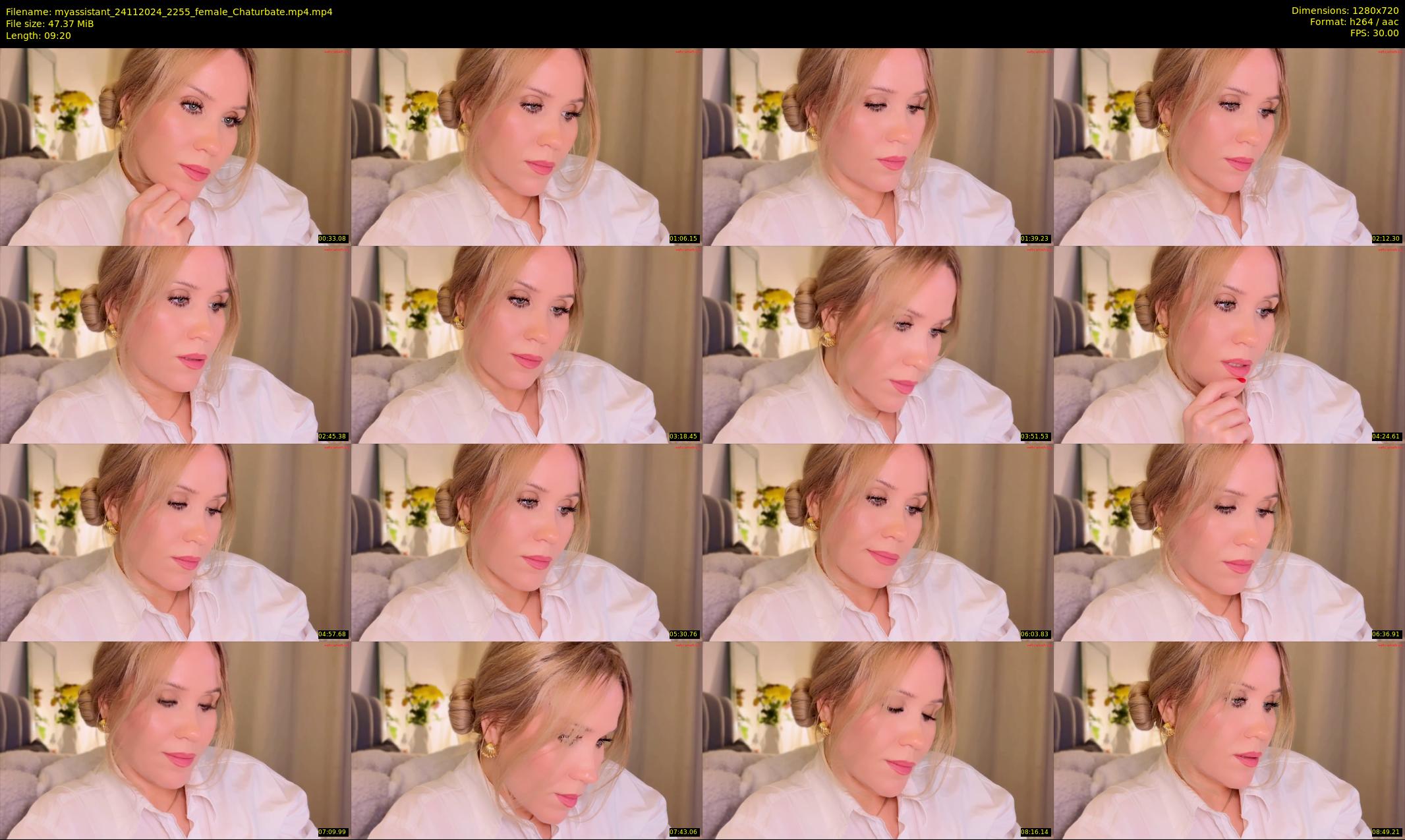 myassistant — 10 minute Chaturbate female cam show recording, 720p, Nov 24, 2024