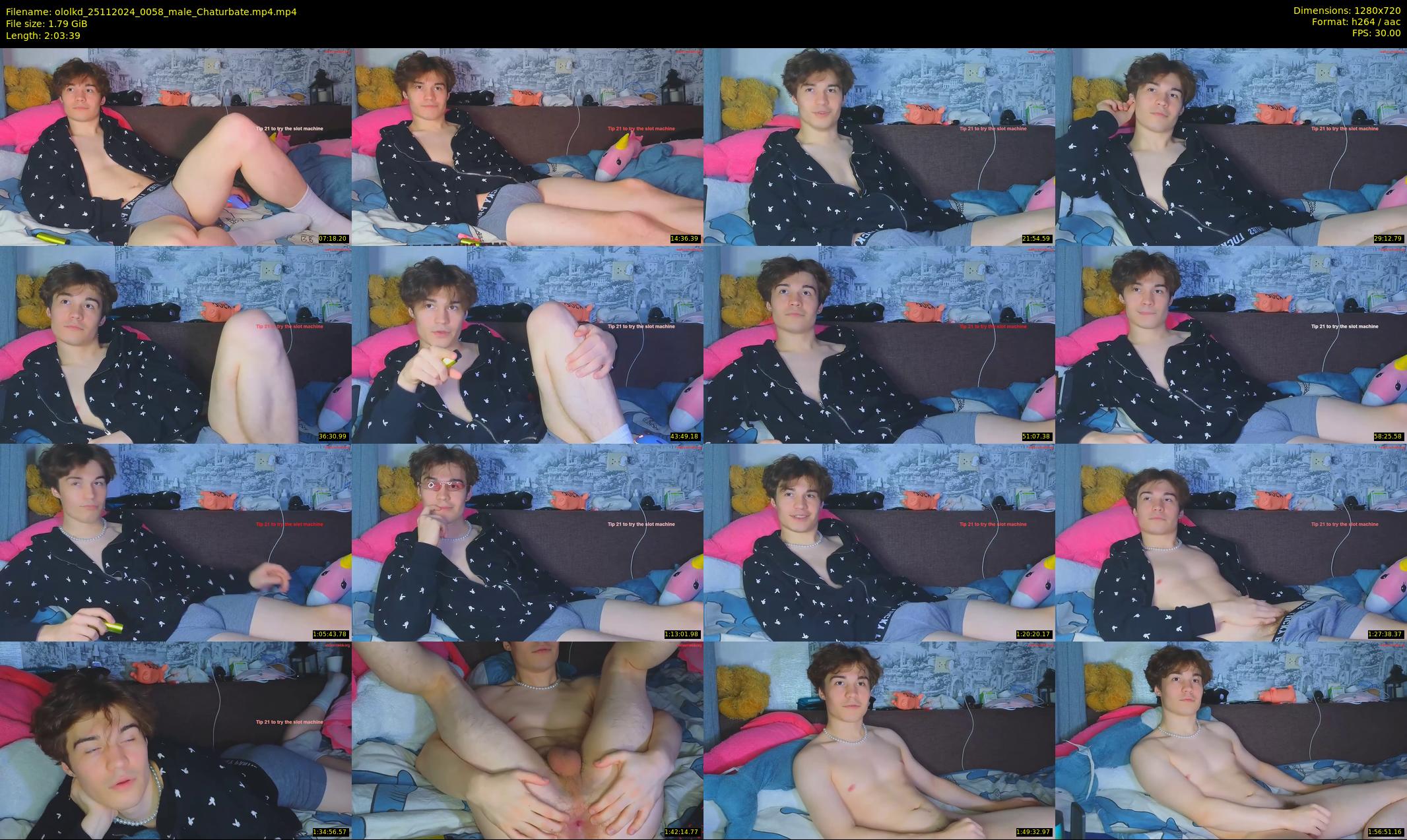 ololkd — 124 minute Chaturbate male cam show recording, 720p, Nov 25, 2024