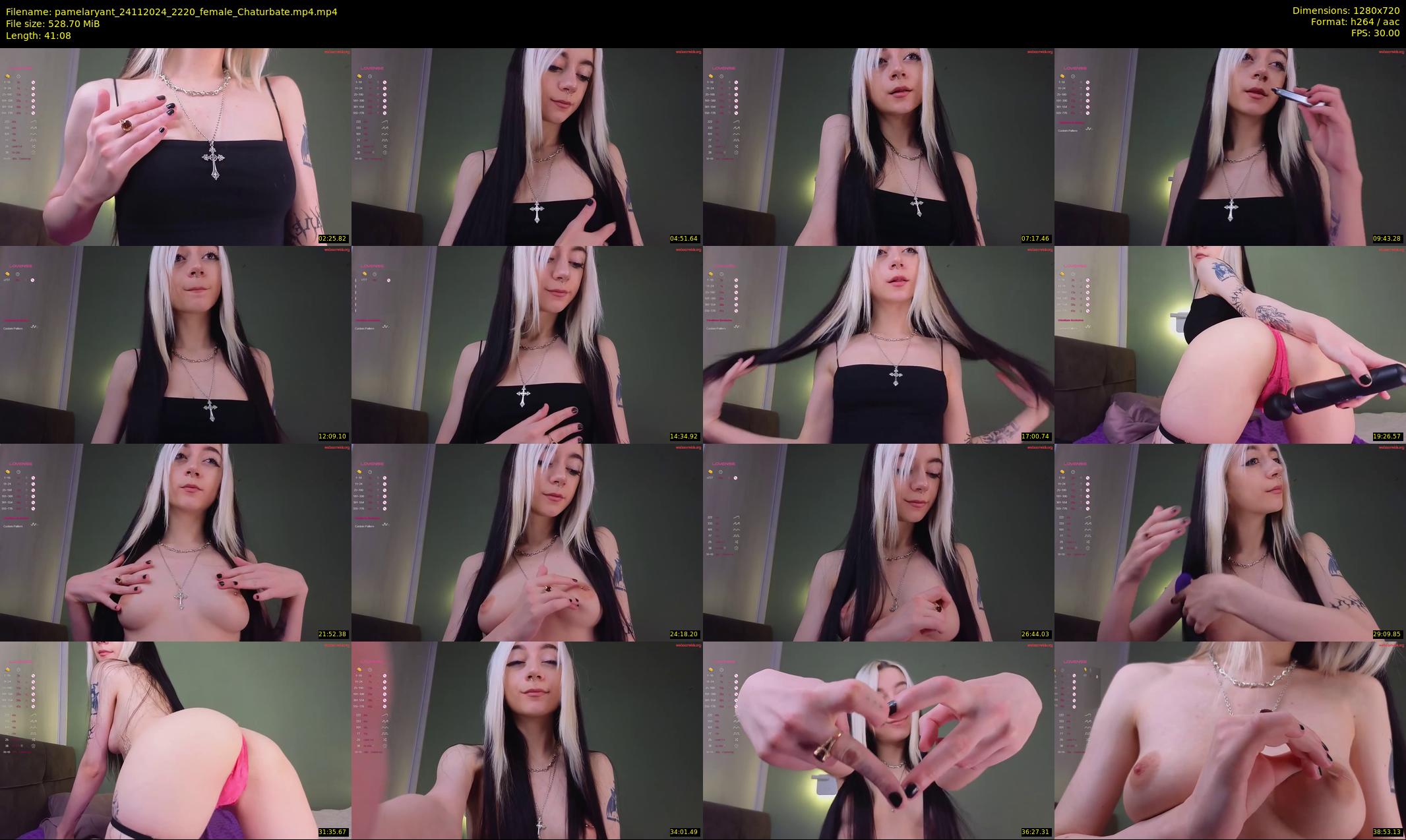 pamelaryant — 42 minute Chaturbate female cam show recording, 720p, Nov 24, 2024