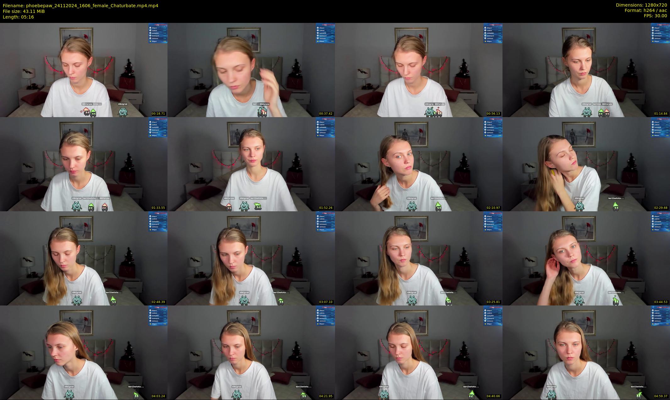 phoebepaw — 6 minute Chaturbate female cam show recording, 720p, Nov 24, 2024