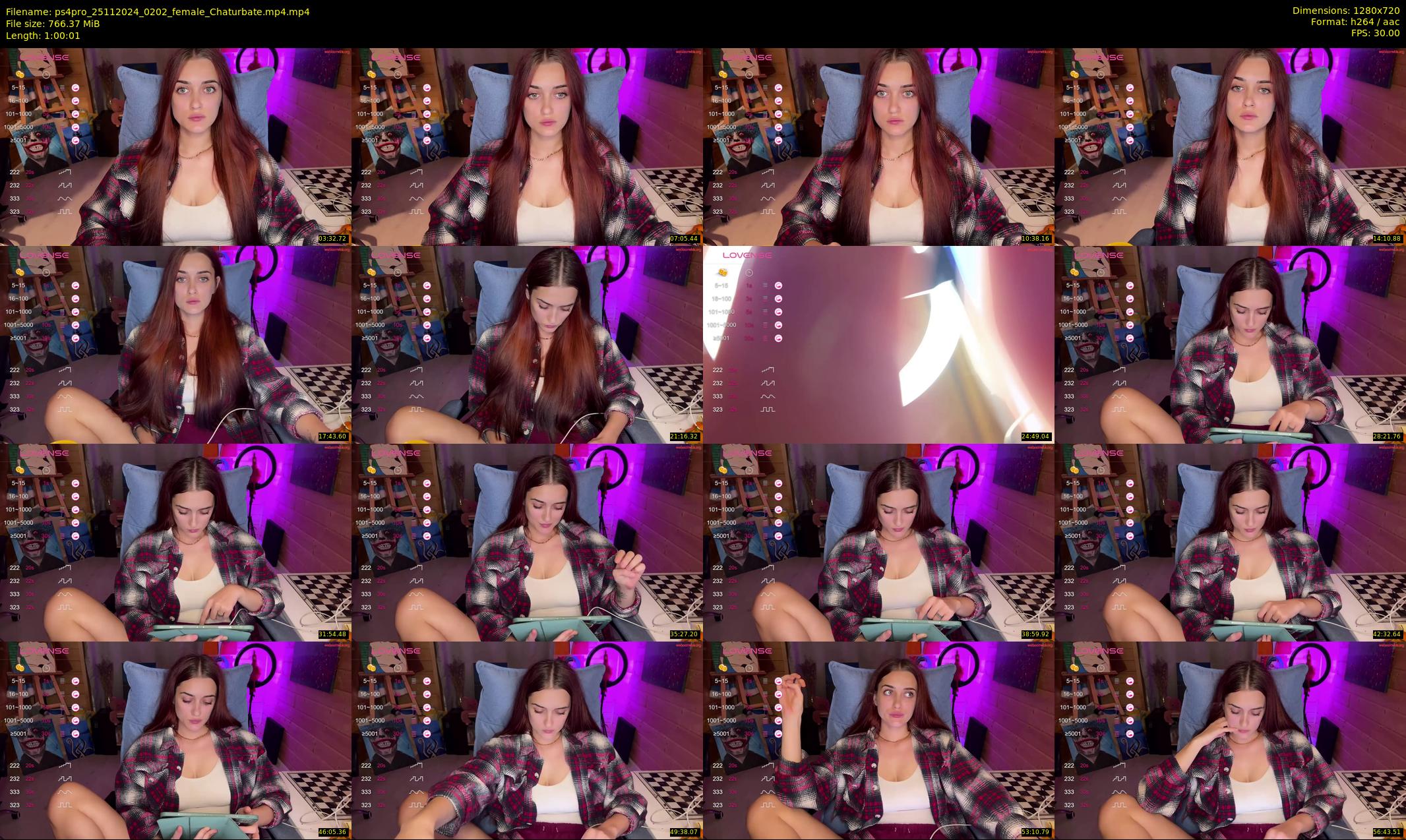 ps4pro — 61 minute Chaturbate female cam show recording, 720p, Nov 25, 2024