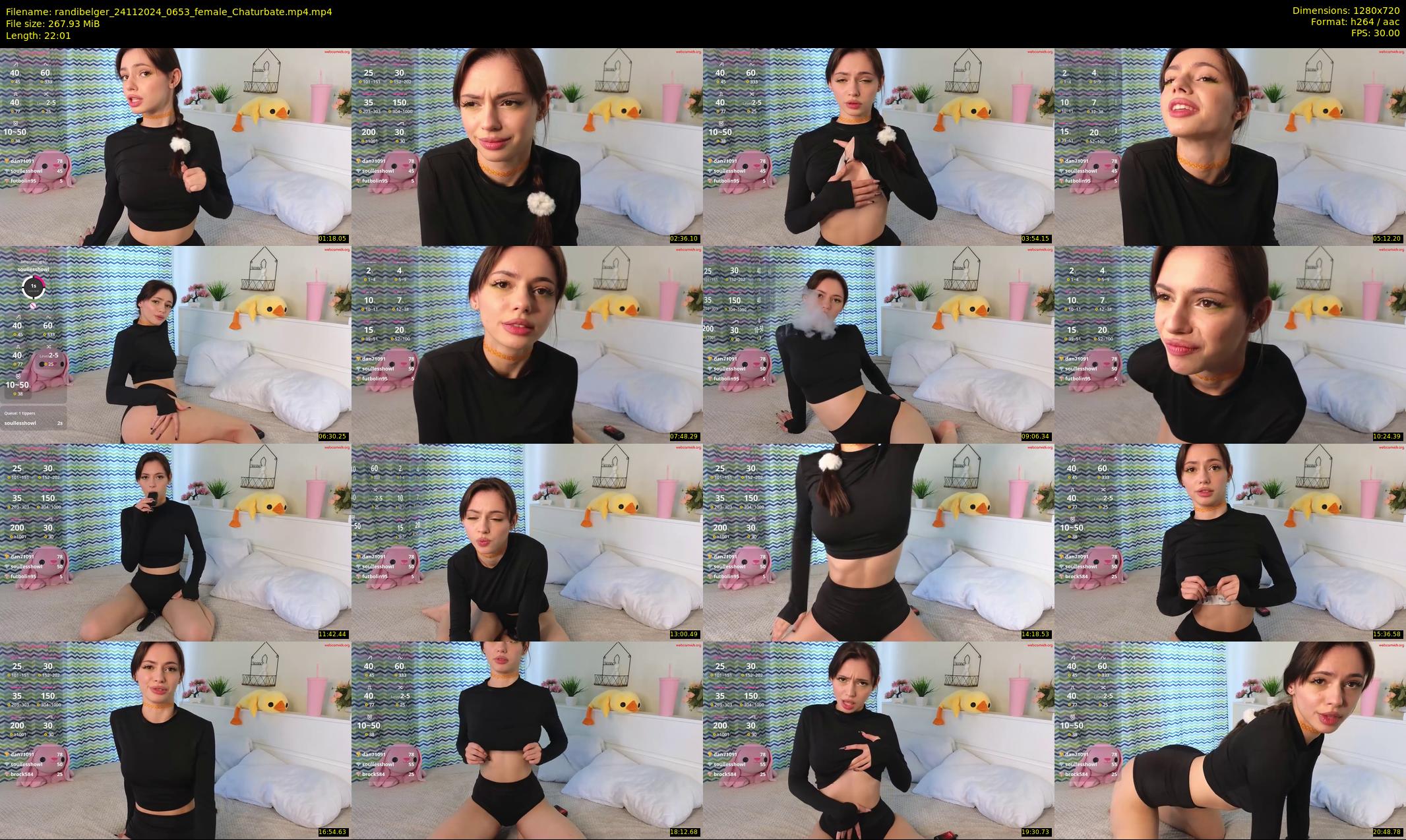 randibelger — 23 minute Chaturbate female cam show recording, 720p, Nov 24, 2024